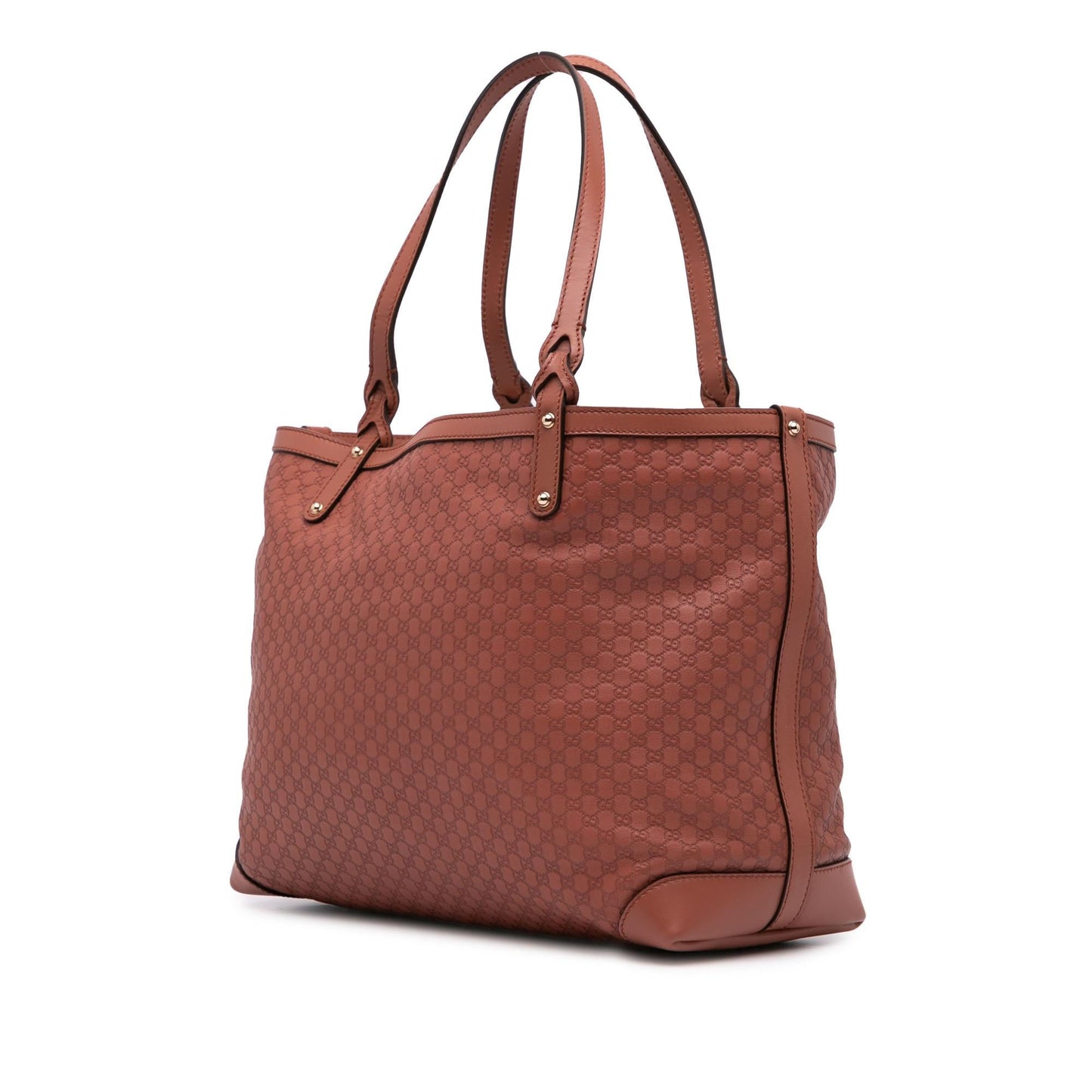 Gucci Microguccissima Craft Calf Brown Medium Tote Bag