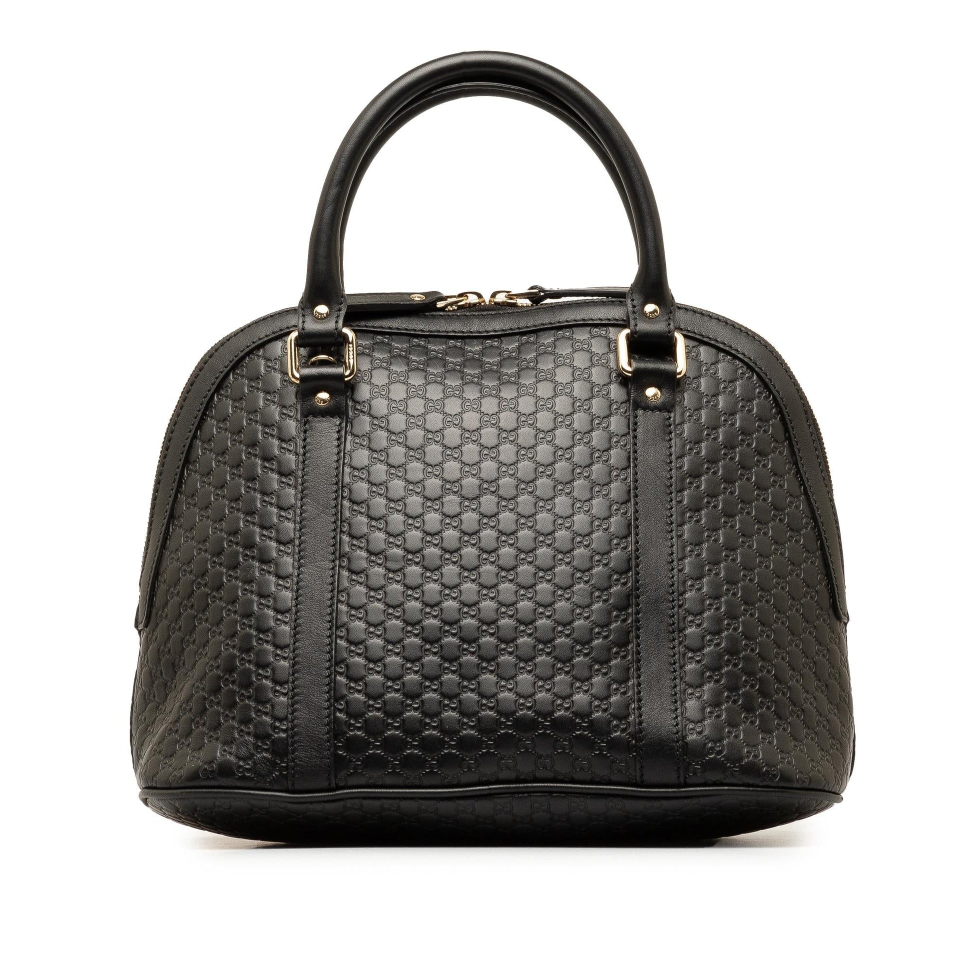 Gucci Microguccissima Dome SHG-wK7o9Q Calf Black Medium Satchel Bag