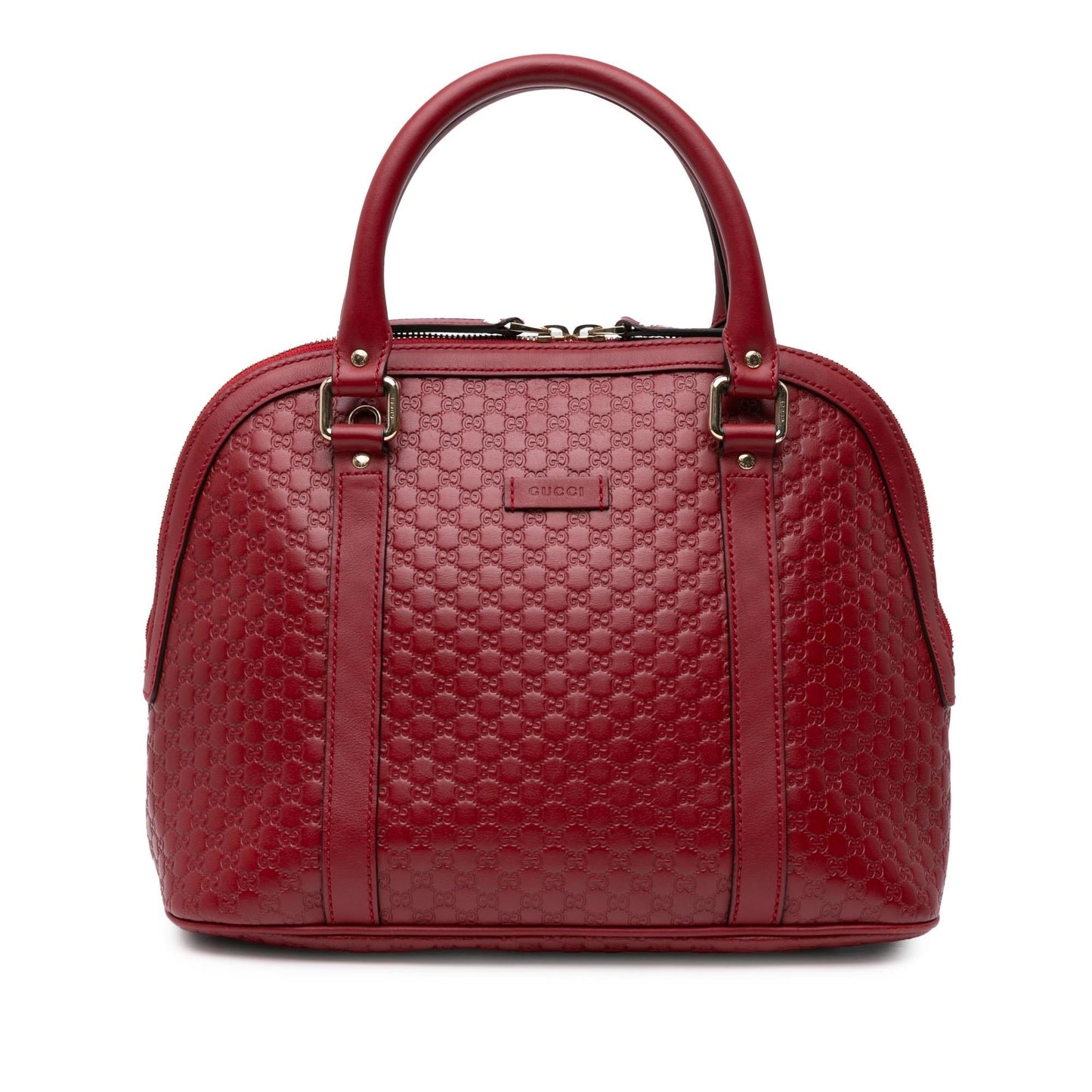 Gucci Microguccissima Dome Calf Red Medium Satchel Bag Dome Satchel