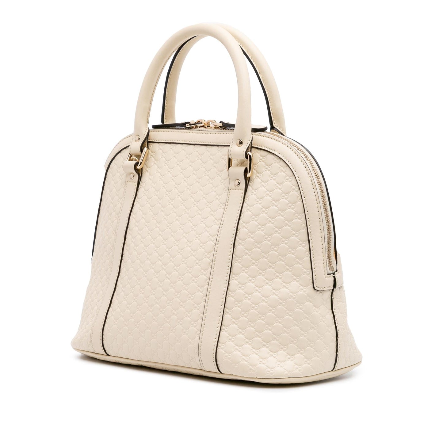 Gucci Microguccissima Dome Calf White Medium Satchel Bag