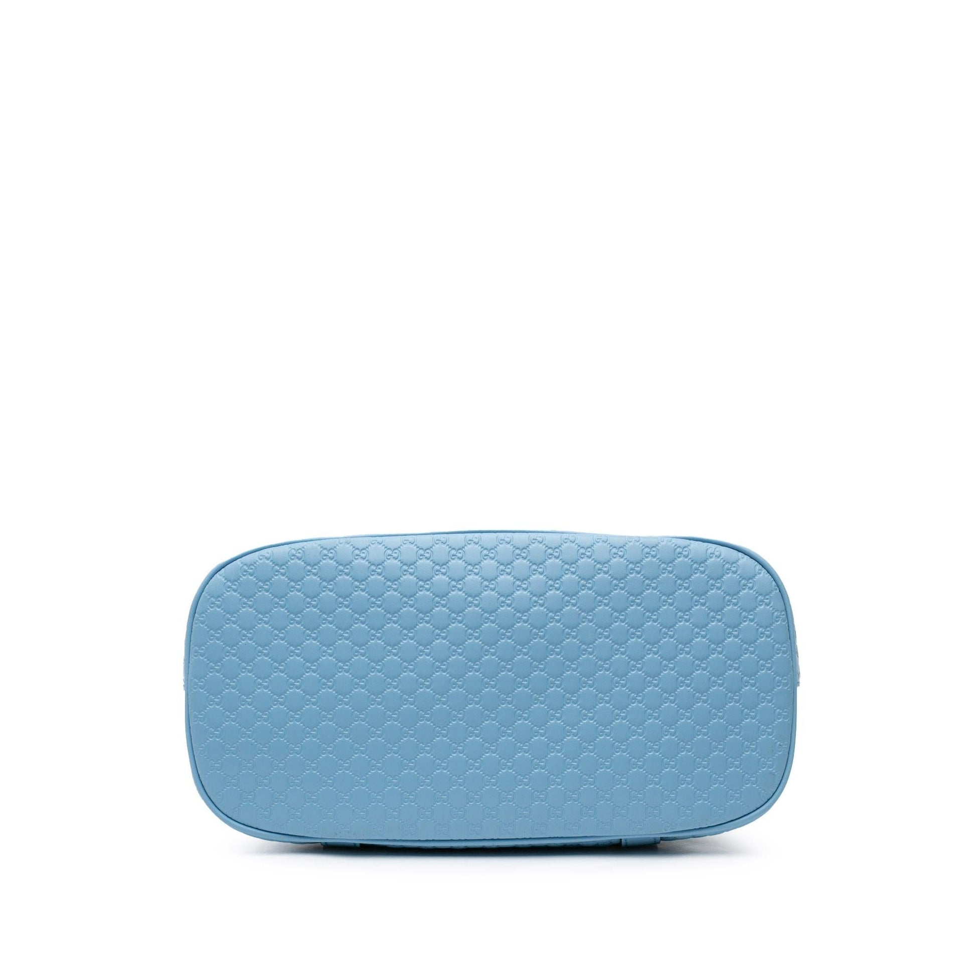 Gucci Microguccissima Dome Calf Blue Medium Satchel Bag