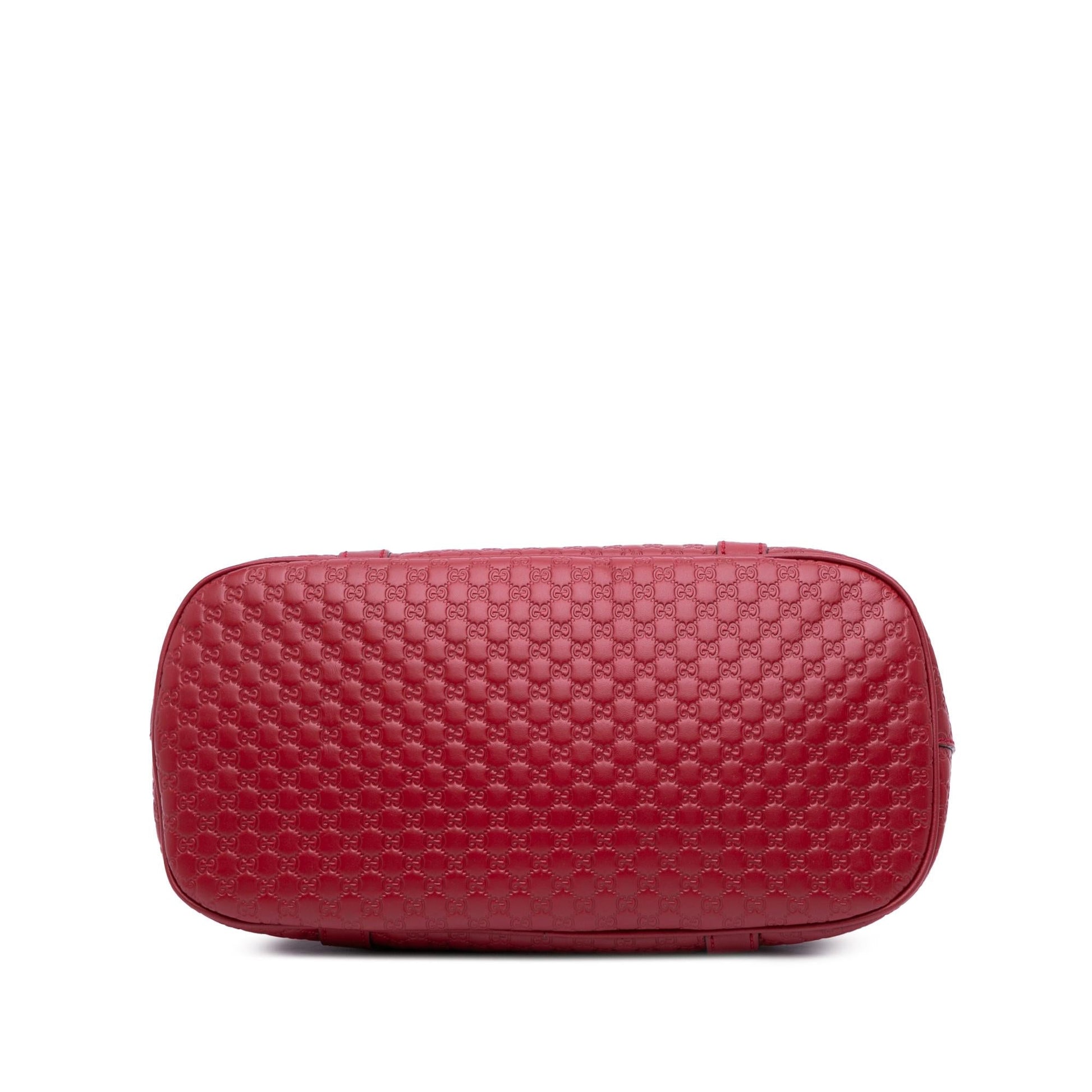 Gucci Microguccissima Dome Calf Red Medium Satchel Bag Satchel 8