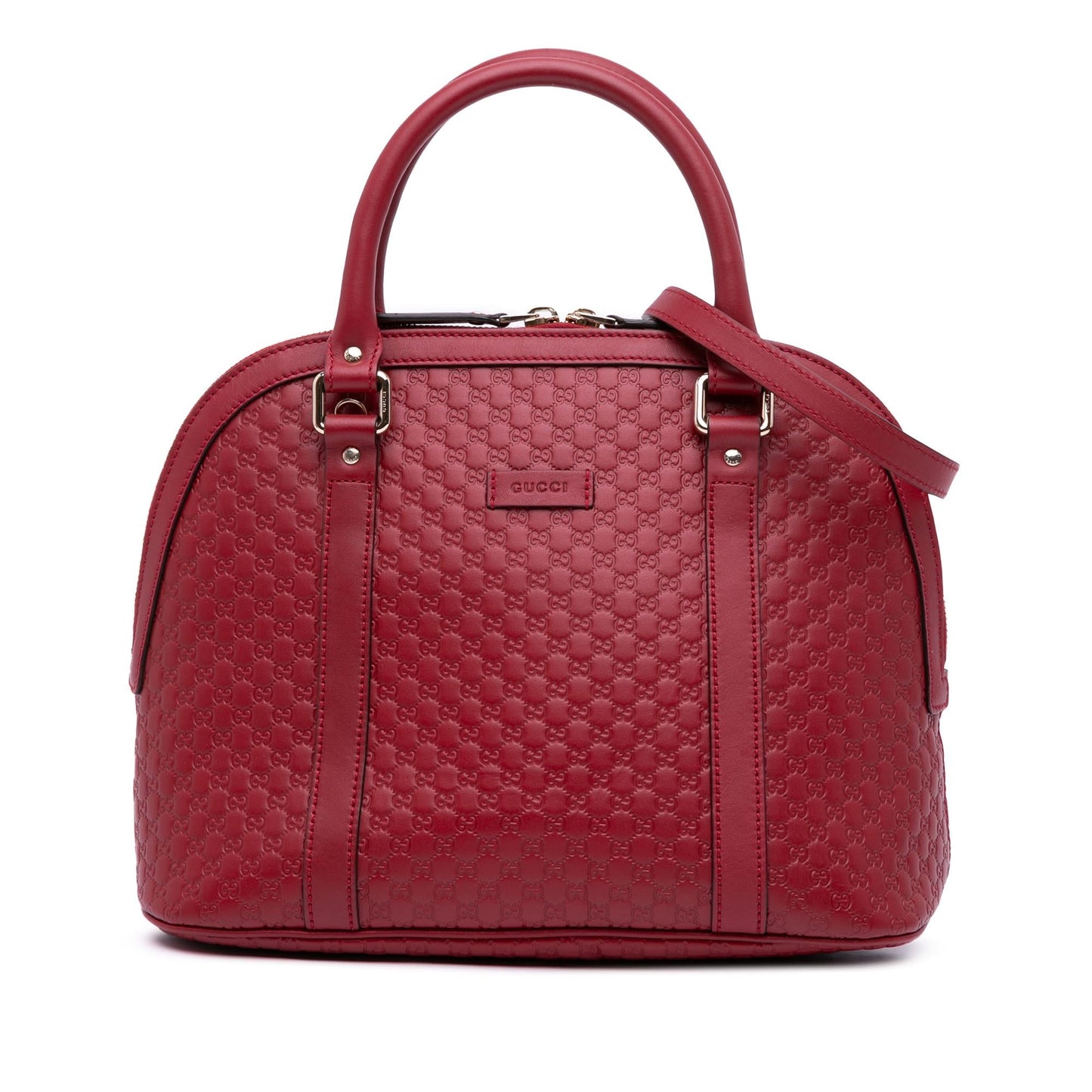 Gucci Microguccissima Dome Calf Red Medium Satchel Bag Satchel 8