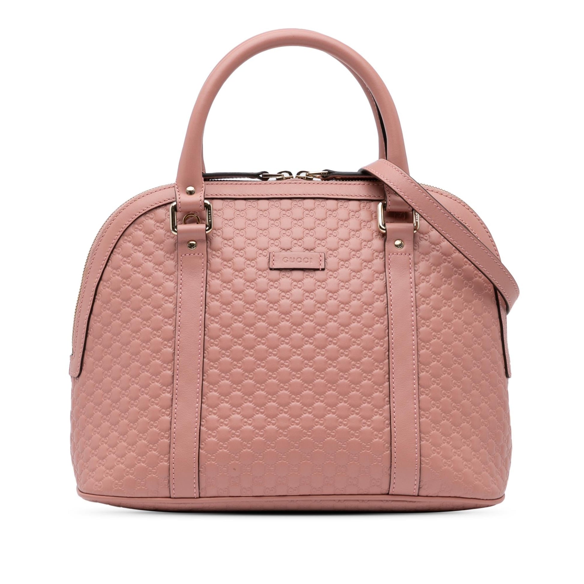 Gucci Microguccissima Dome Calf Pink Medium Satchel Bag Satchel 12