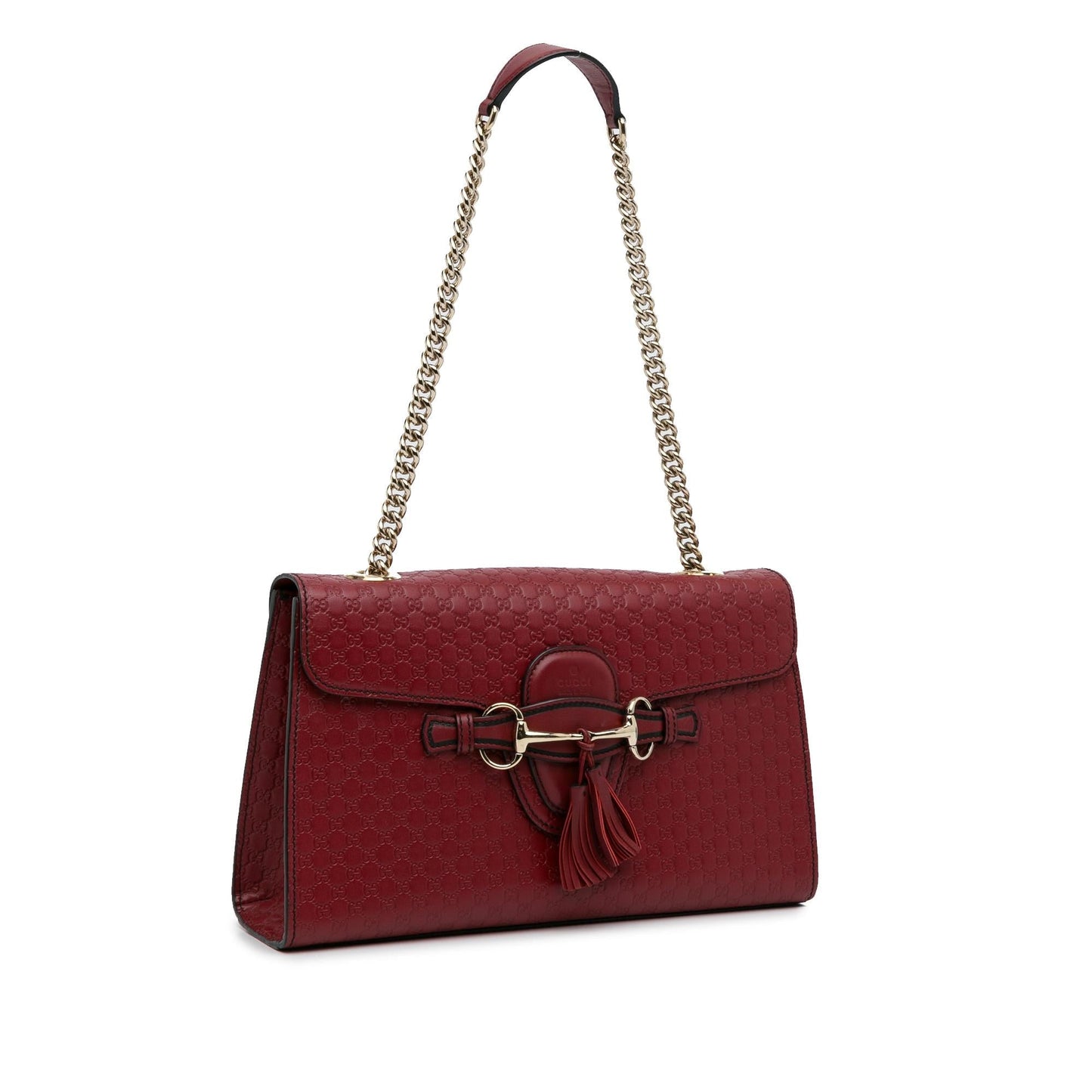 Gucci Microguccissima Emily SHG-MaxKRL Calf Red Medium Shoulder Bag
