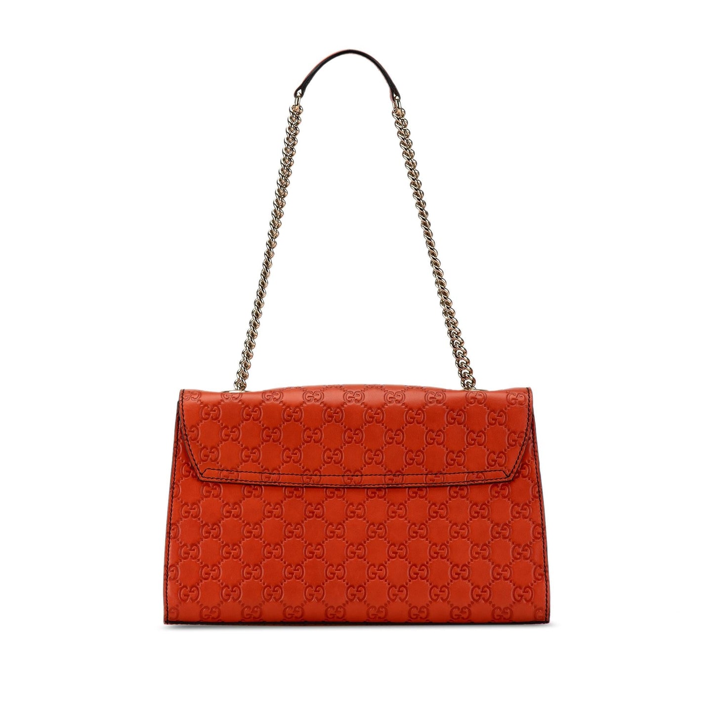 Gucci Microguccissima Emily SHG-i9EtK2 Calf Orange Medium Shoulder Bag