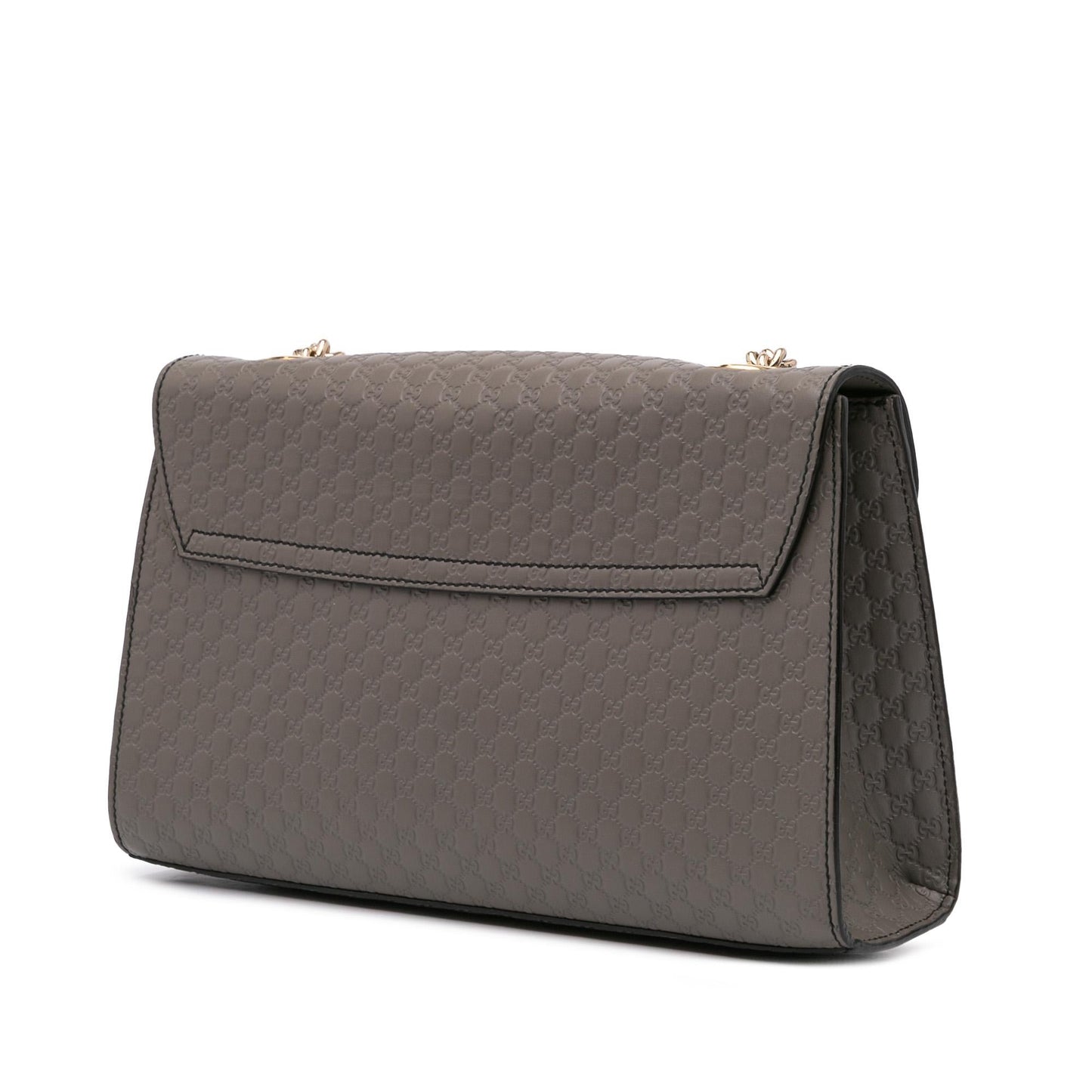 Gucci Microguccissima Emily Calf Grey Medium Shoulder Bag