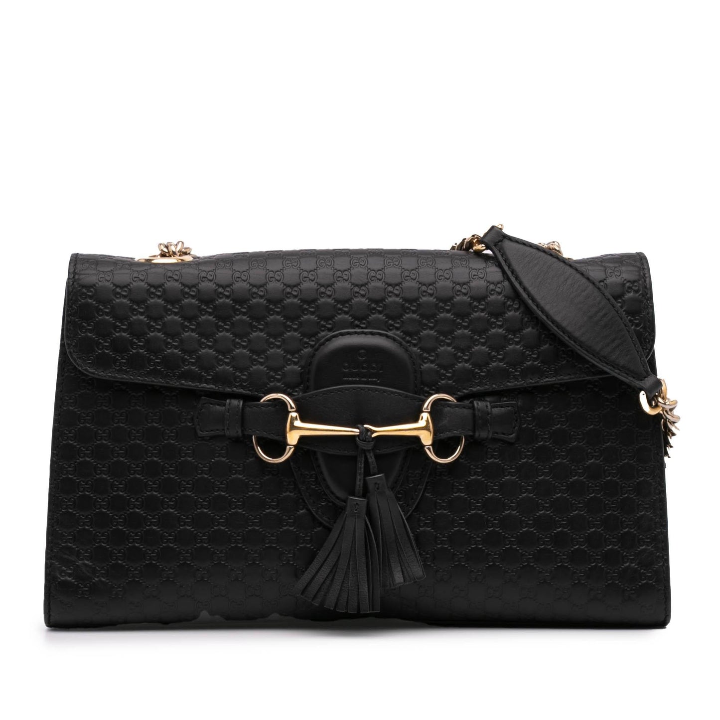 Gucci Microguccissima Emily Calf Black Medium Shoulder Bag Bag 3