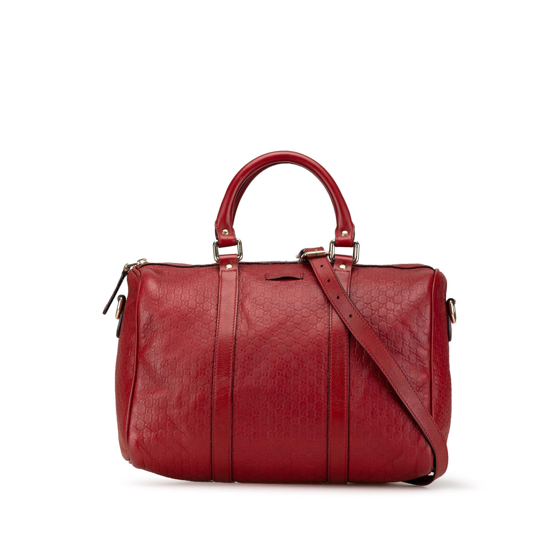 Gucci Microguccissima Calf Red Medium Satchel Bag