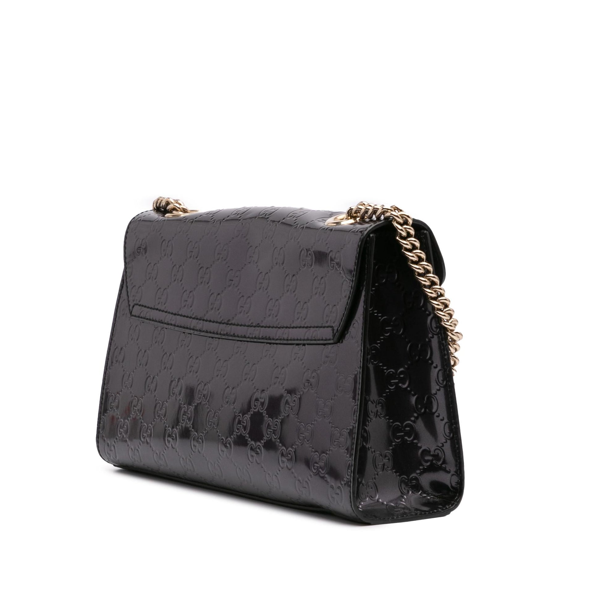 Gucci Guccissima Emily Leather Patent Medium Shoulder Bag Bag 1