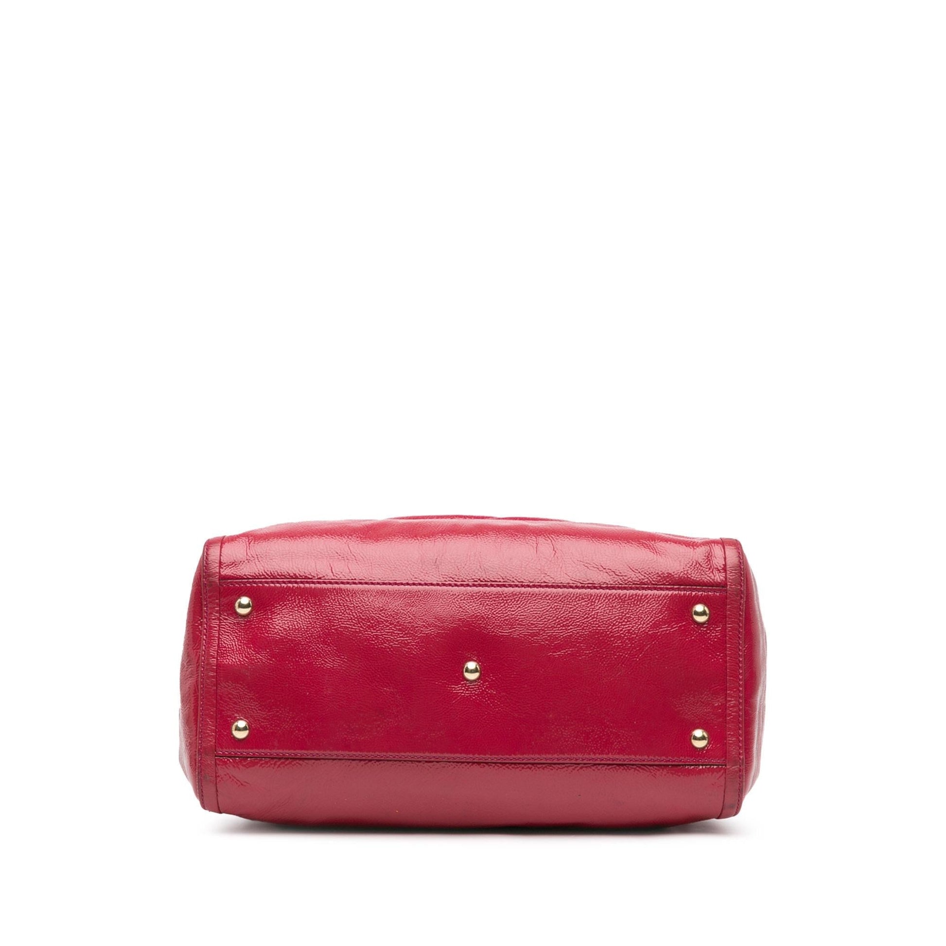 Gucci Soho Cellarius SHG-waNM3Q Leather Patent Pink Medium Tote Bag
