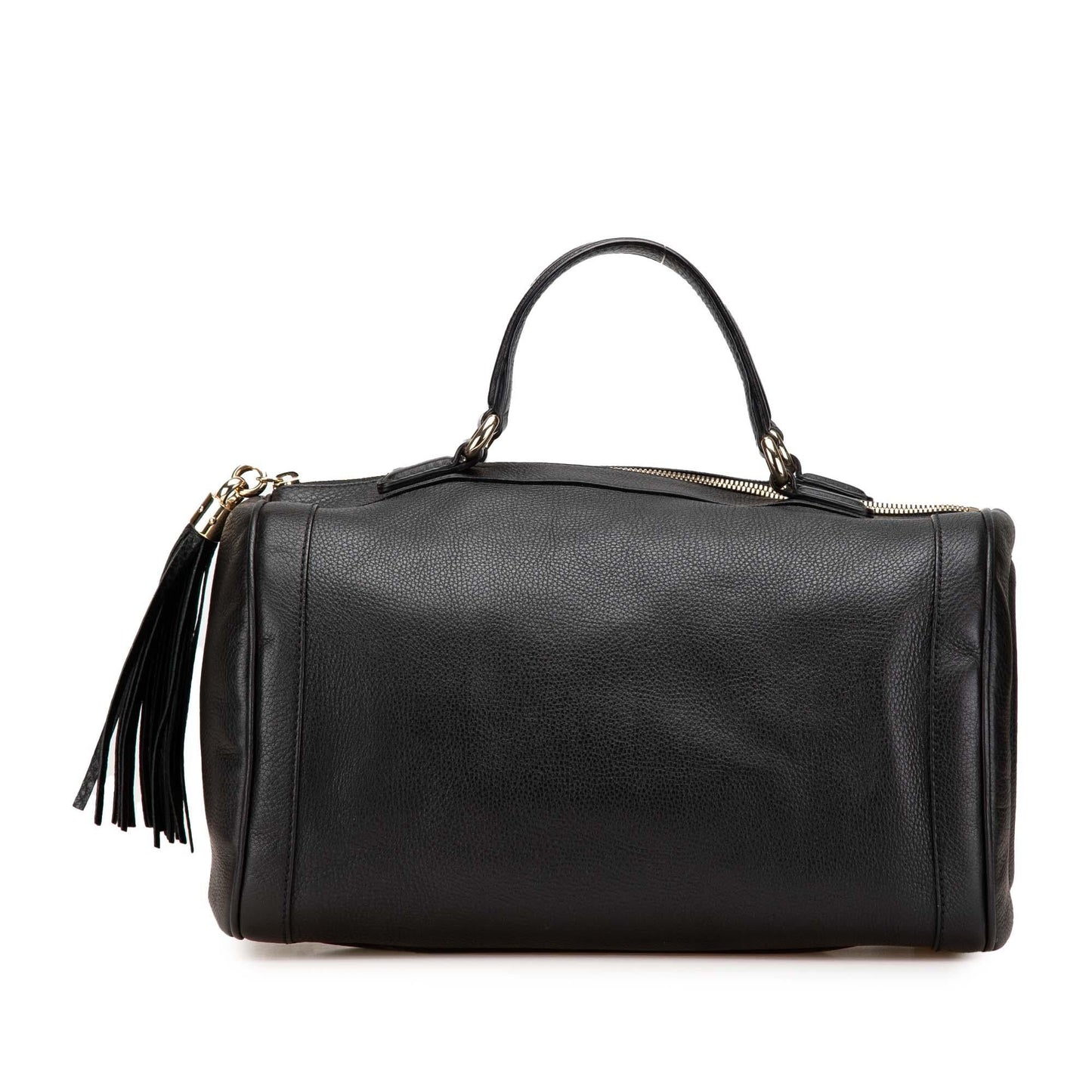 Gucci Pebbled Soho Boston Calf Calfskin Black Medium Satchel Bag Bag 5