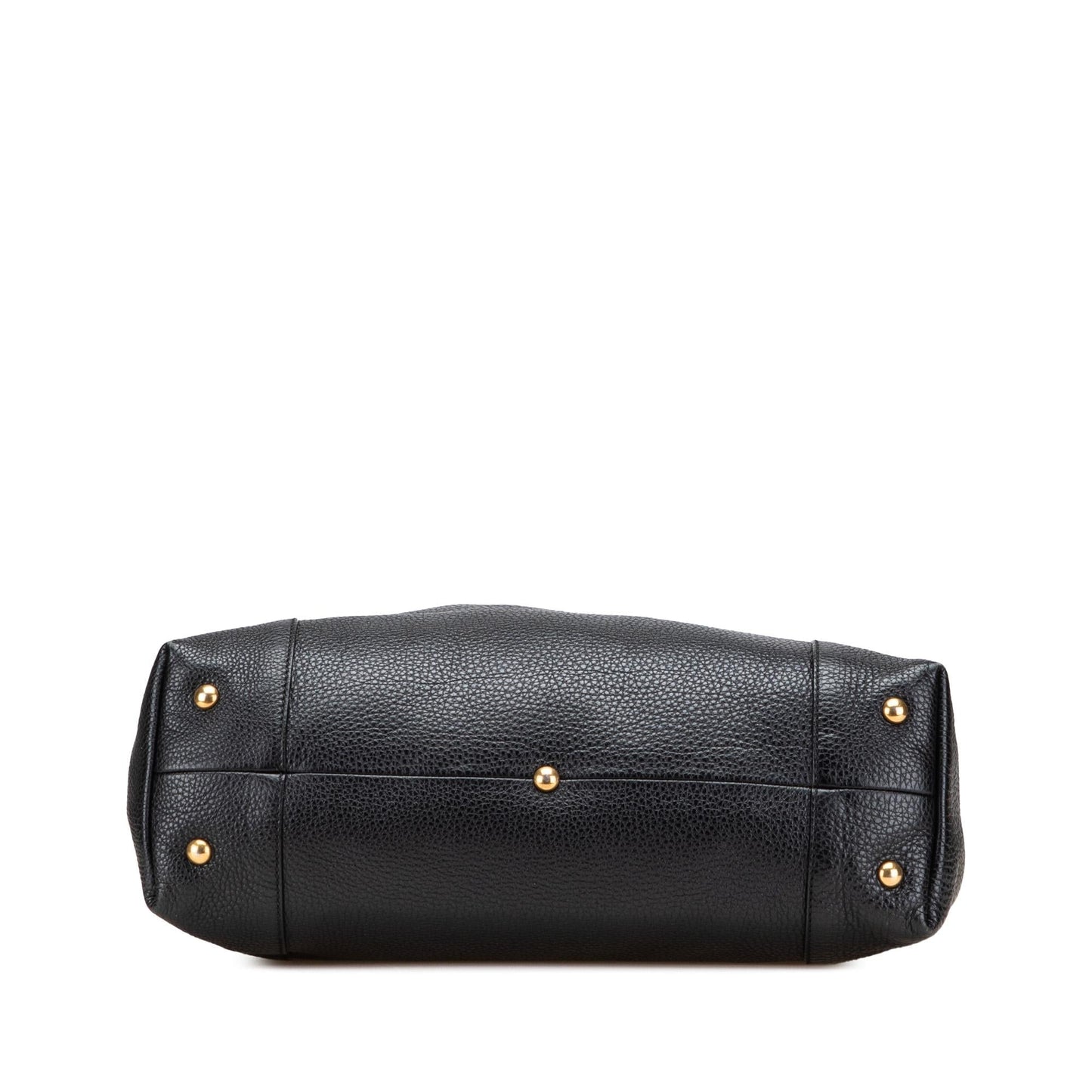 Gucci Pebbled Twill Calf Calfskin Black Medium Tote Bag Tote 2