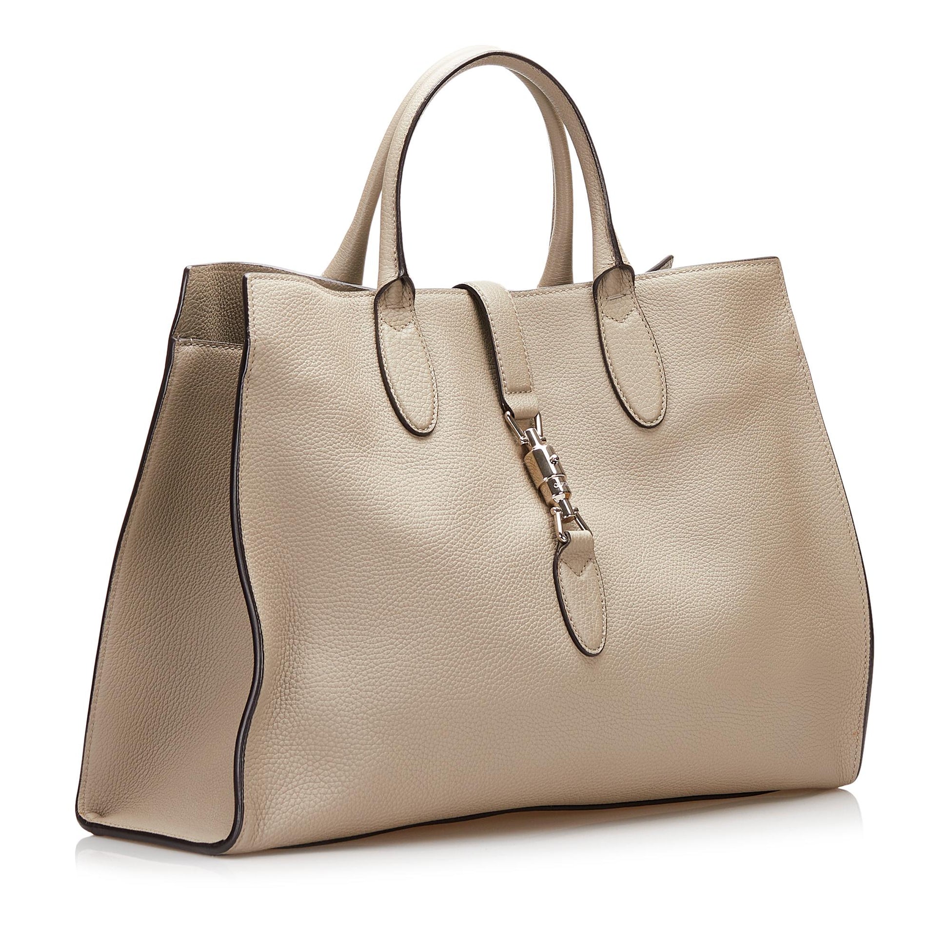 Gucci Soft Jackie SHG-yZBb51 Calf Brown Medium Tote Bag