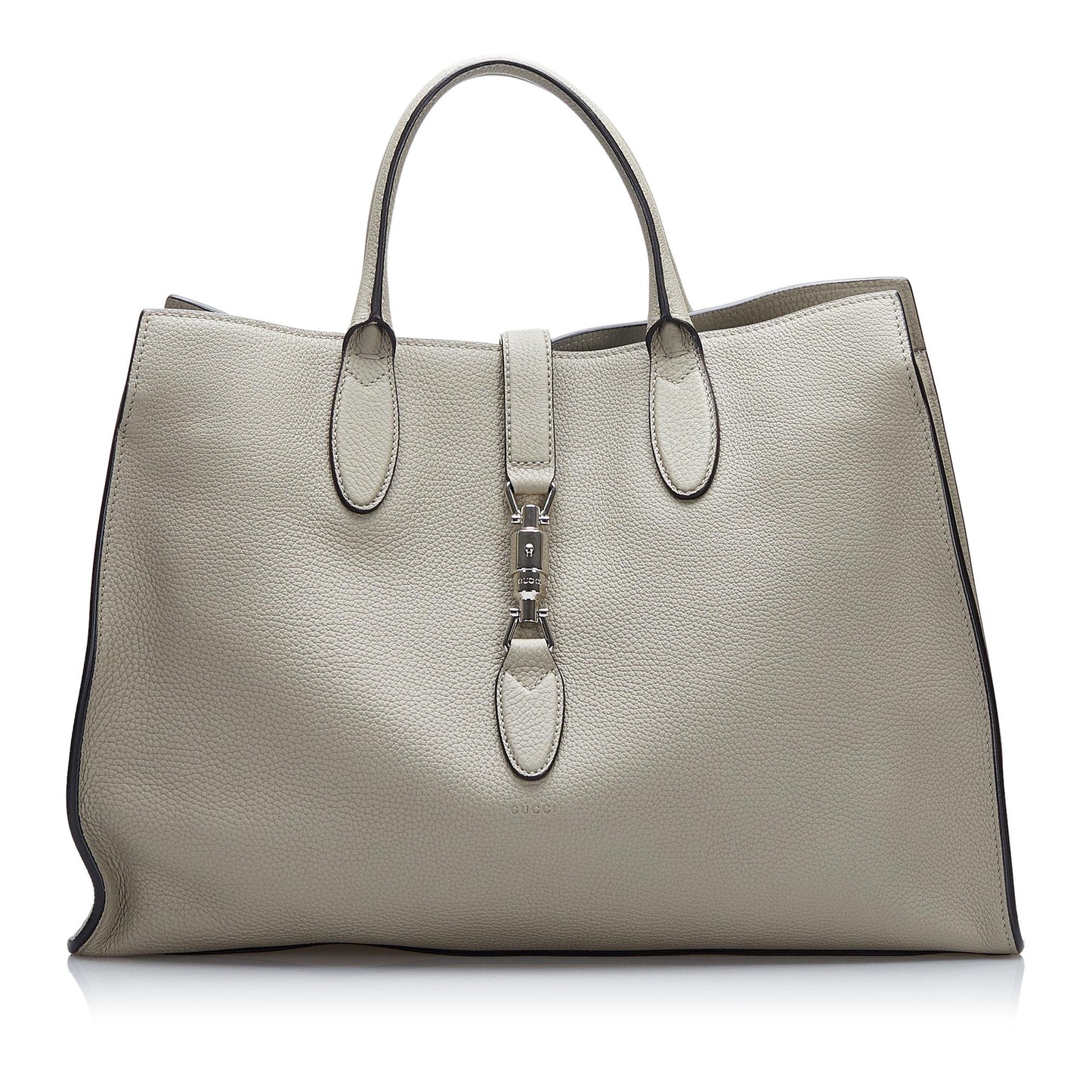 Gucci Soft Jackie SHG-QxnXkM Calf Grey Medium Tote Bag