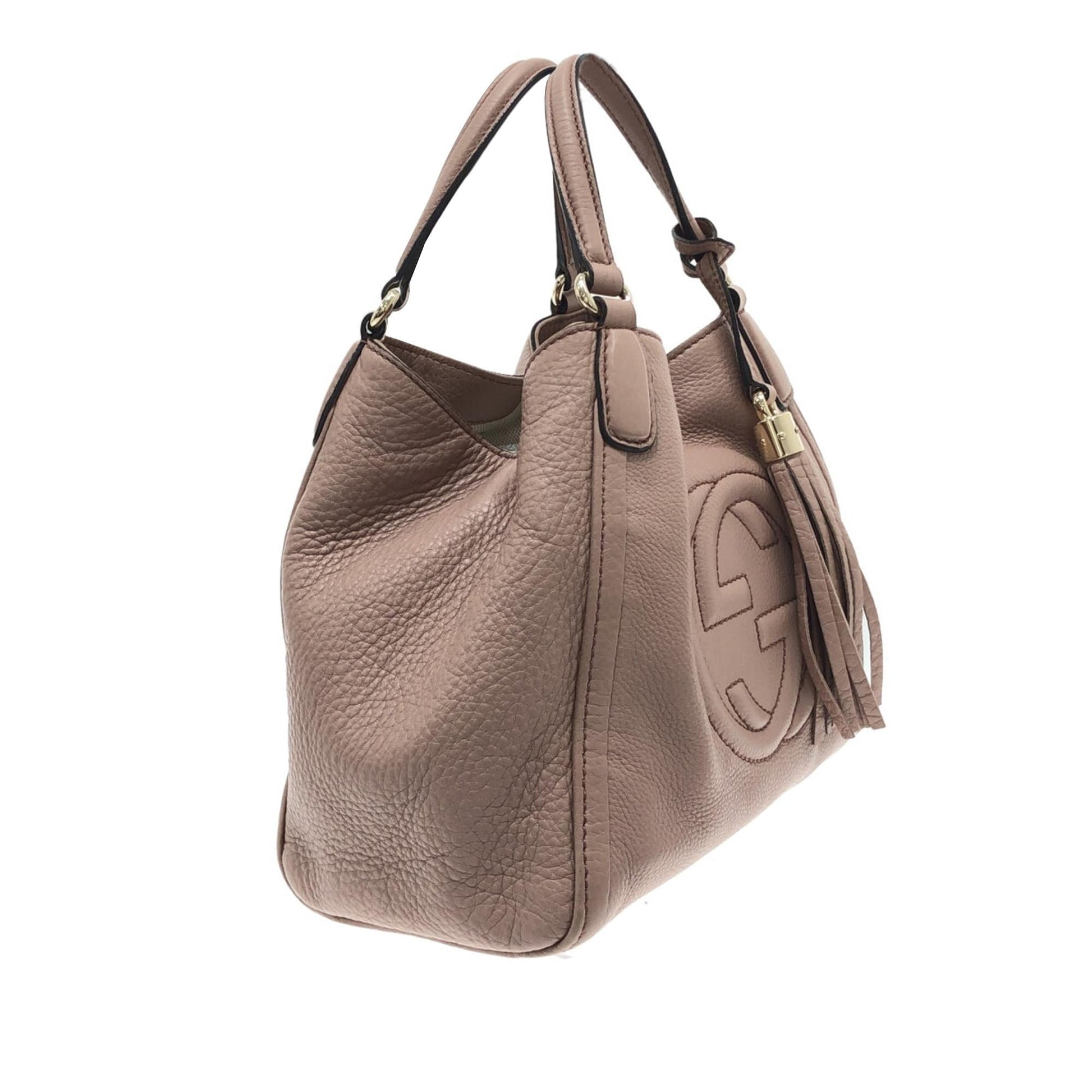 Gucci Soho Cellarius SHG-OQgcRs Calf Brown Medium Satchel Bag