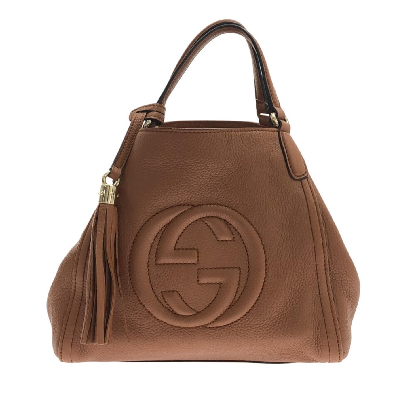 Gucci Soho Cellarius SHG-Oq9rsH Calf Brown Medium Satchel Bag