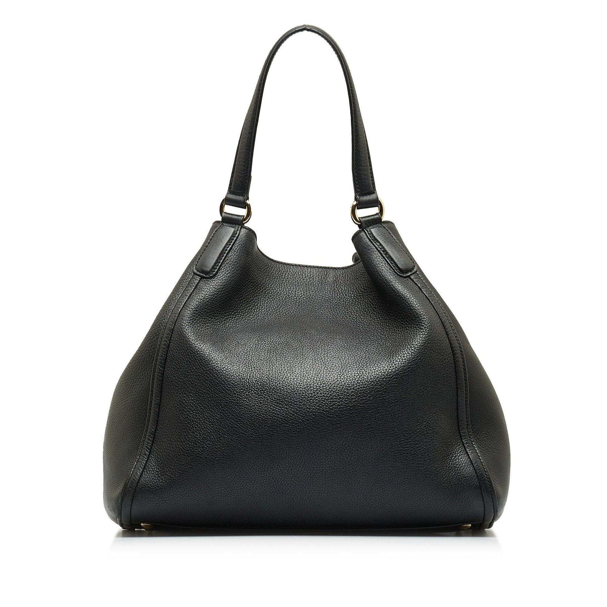 Gucci Soho Cellarius SHG-mnOvPF Calf Black Medium Tote Bag