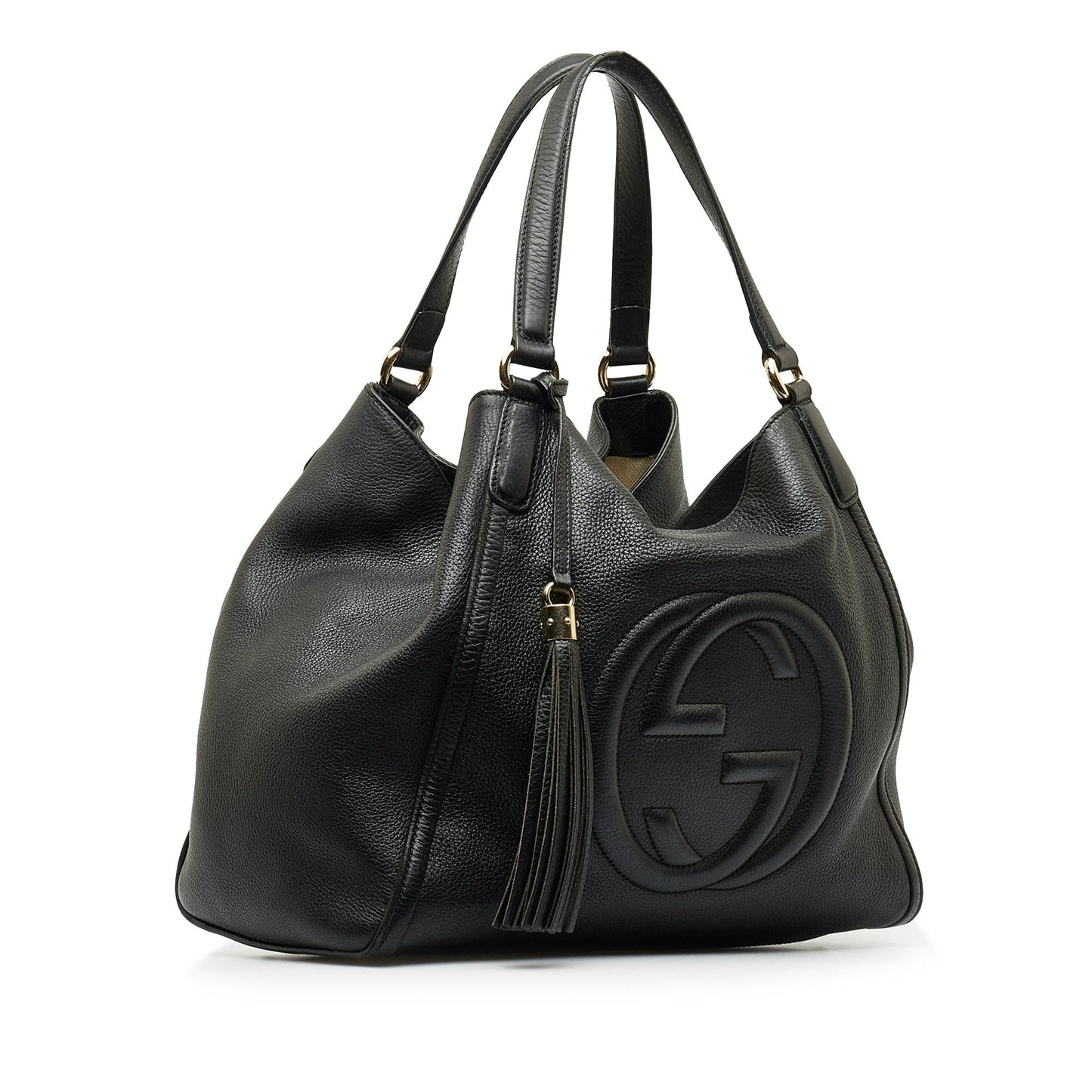 Gucci Soho Cellarius SHG-mnOvPF Calf Black Medium Tote Bag