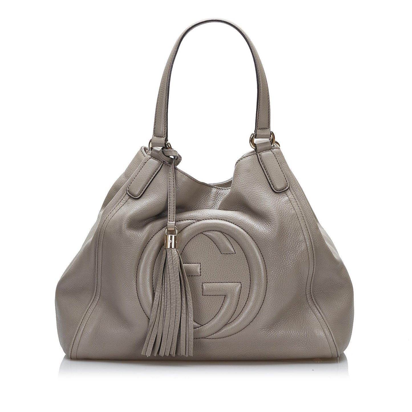 Gucci Soho Cellarius SHG-Id0Ys1 Calf Grey Medium Tote Bag