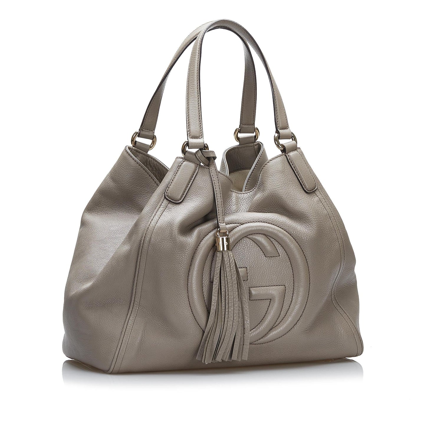Gucci Soho Cellarius SHG-Id0Ys1 Calf Grey Medium Tote Bag