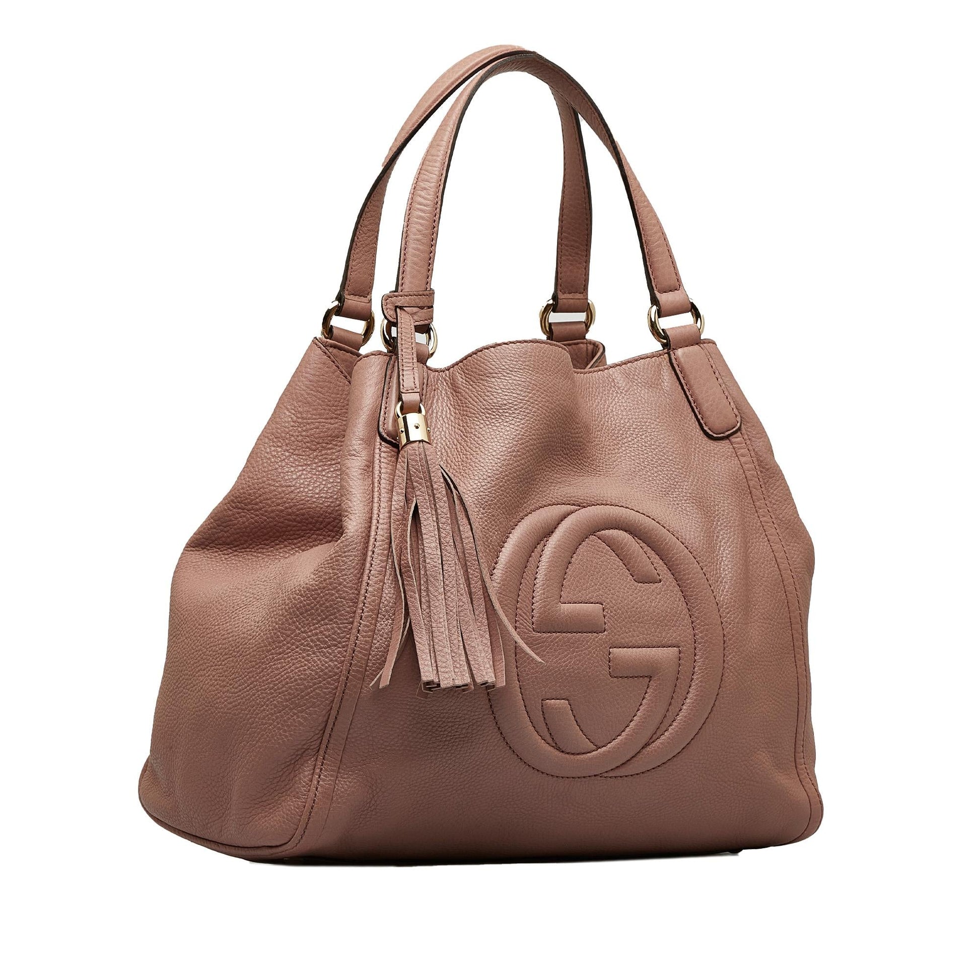 Gucci Soho Cellarius SHG-MtyGE1 Calf Pink Medium Tote Bag