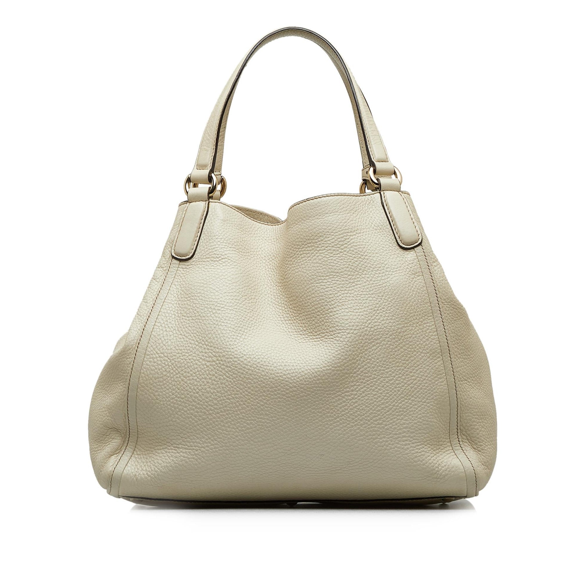 Gucci Soho Cellarius SHG-bLWZdB Calf White Medium Tote Bag