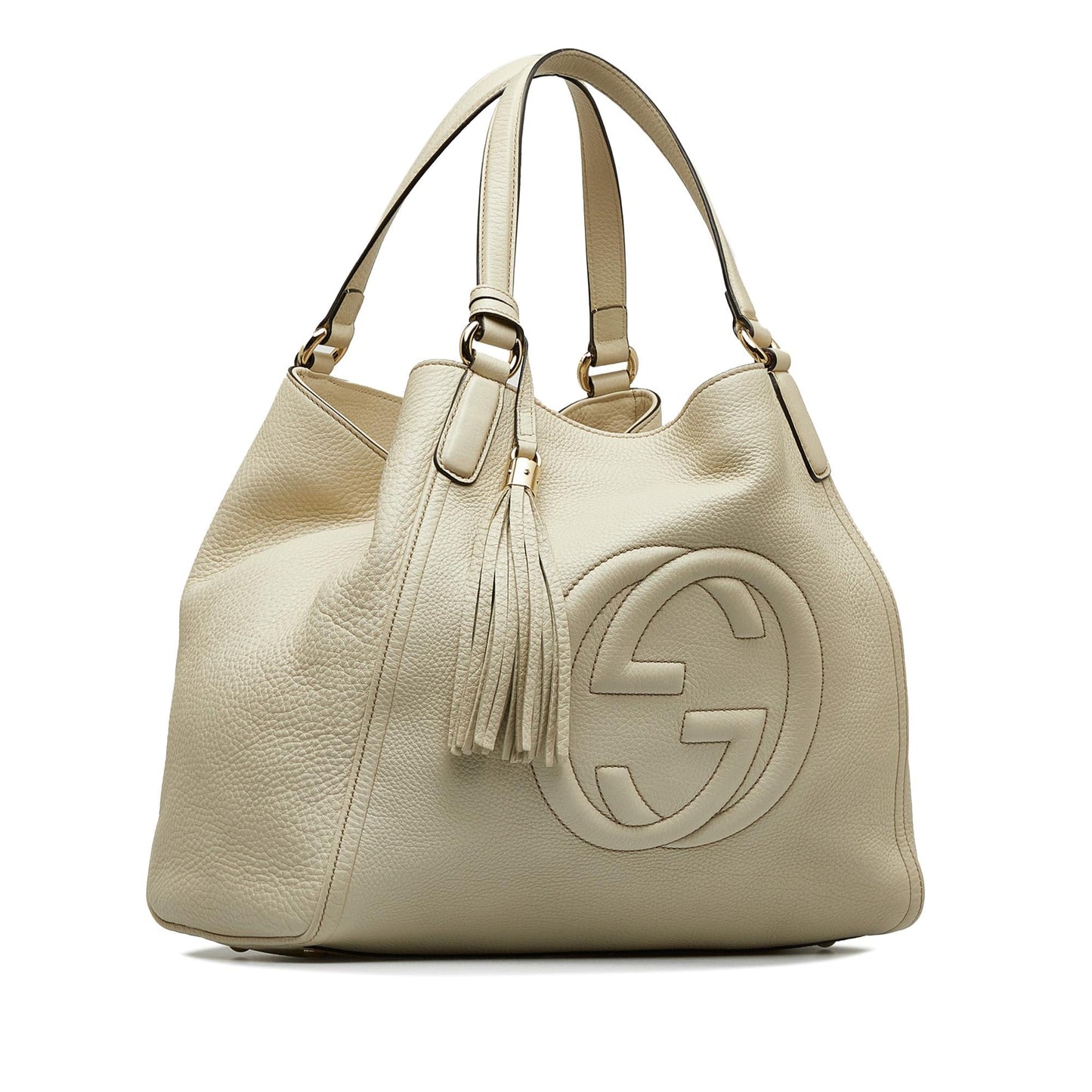 Gucci Soho Cellarius SHG-YvXL7b Calf White Medium Tote Bag