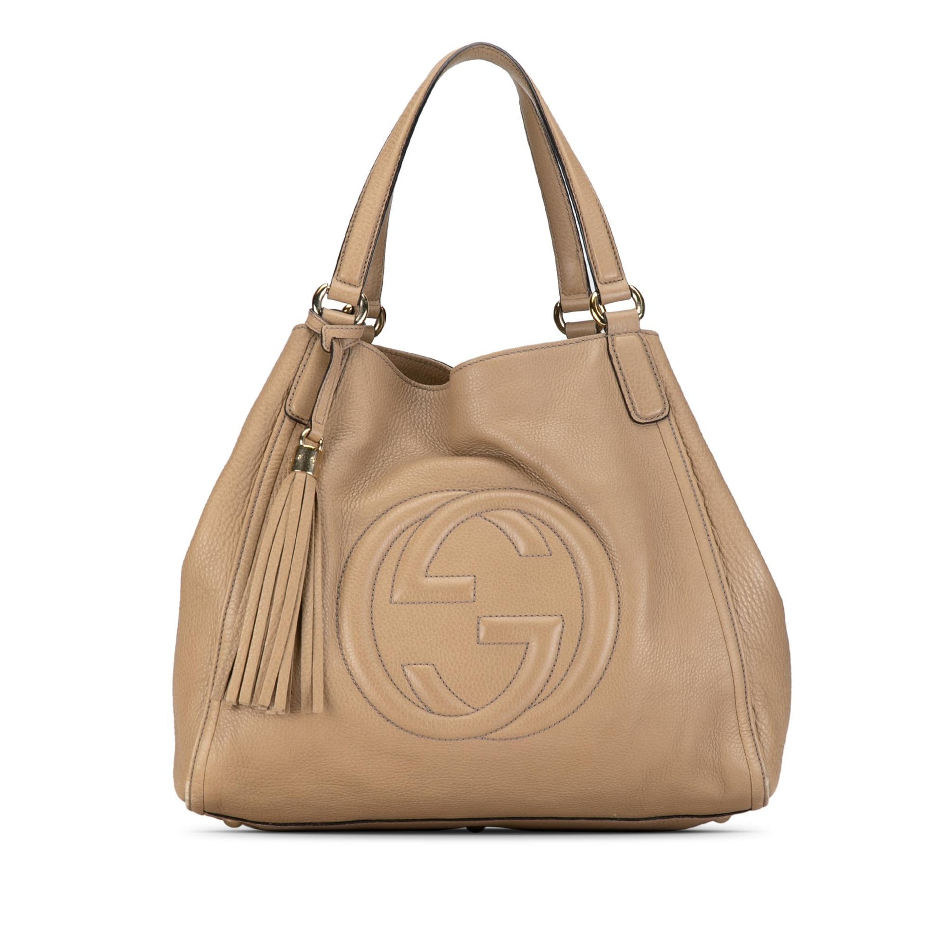 Gucci Soho Cellarius SHG-WKRqB5 Calf Brown Medium Tote Bag