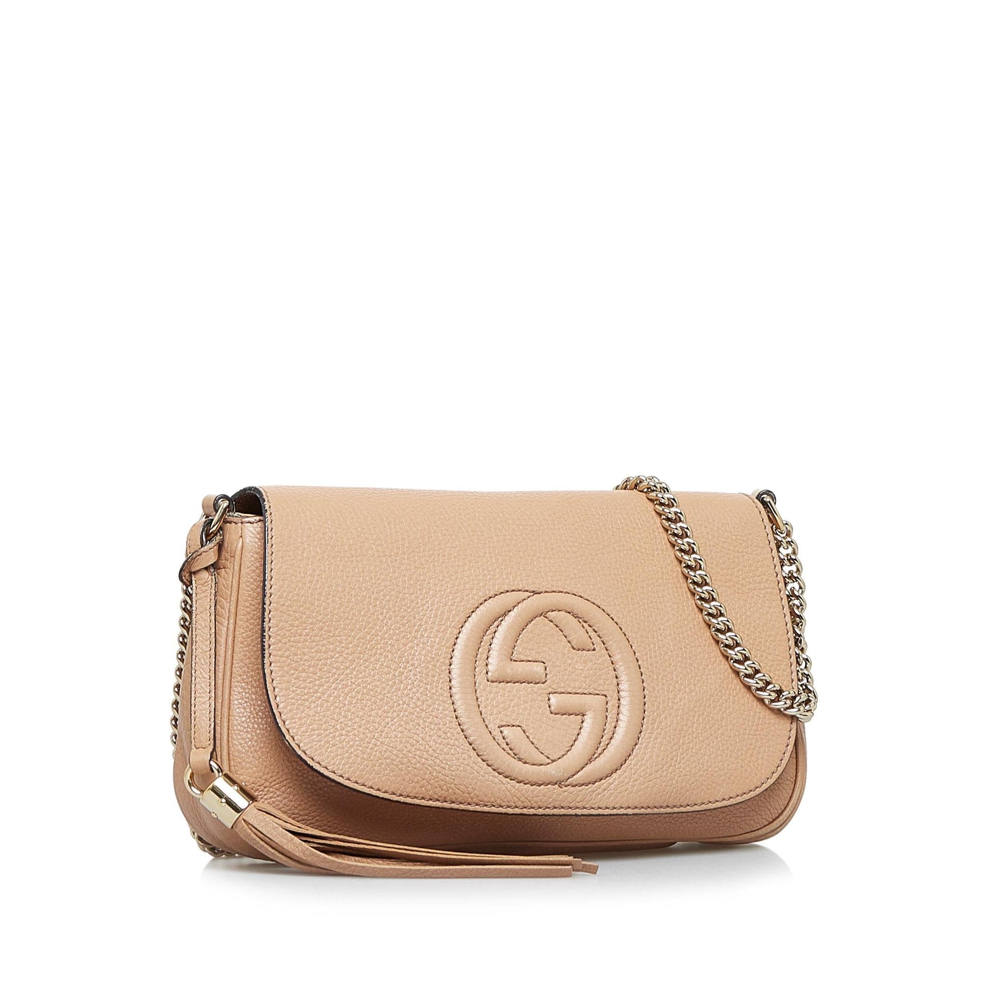 Gucci Soho SHG-Ro54WV Calf Brown Medium Chain Crossbody Bag