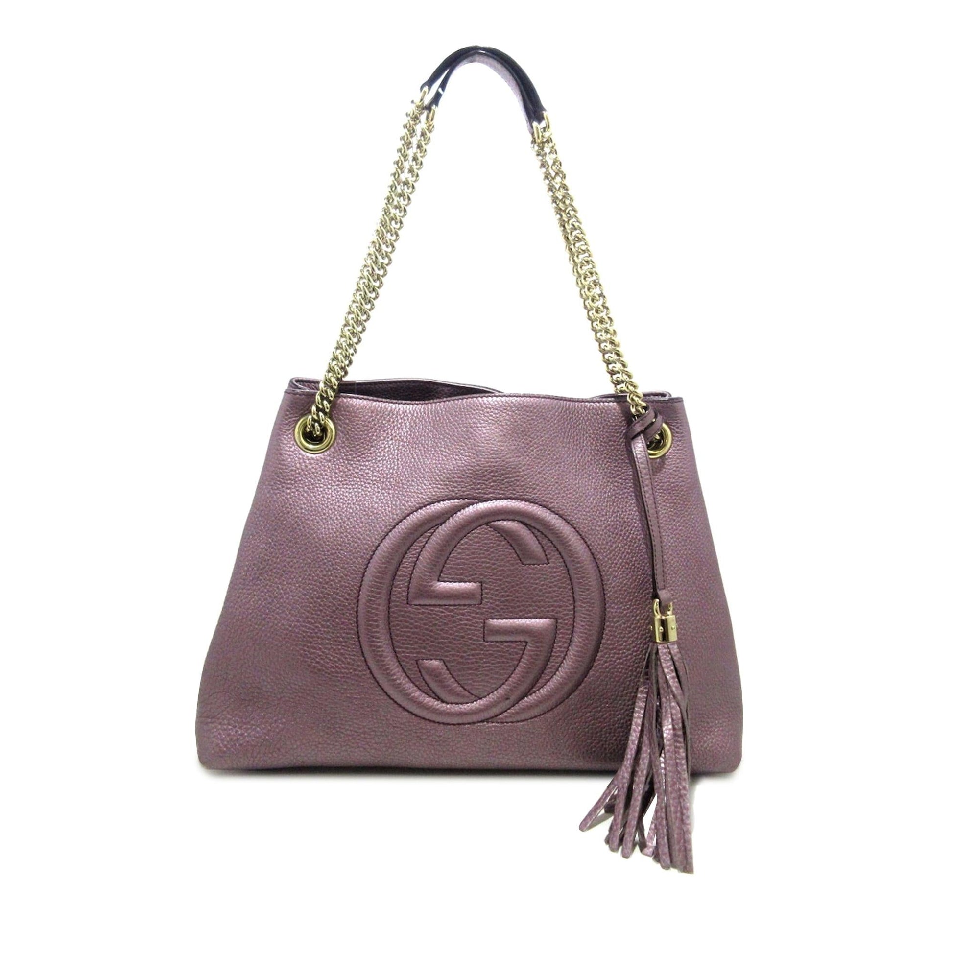 Gucci Soho SHG-Vjavet Calf Medium Chain Tote Bag