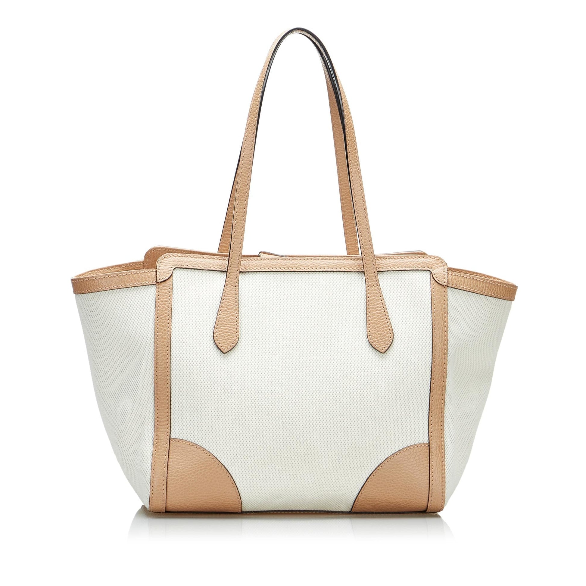Gucci Swing SHG-r5SyzI Canvas White Medium Tote Bag
