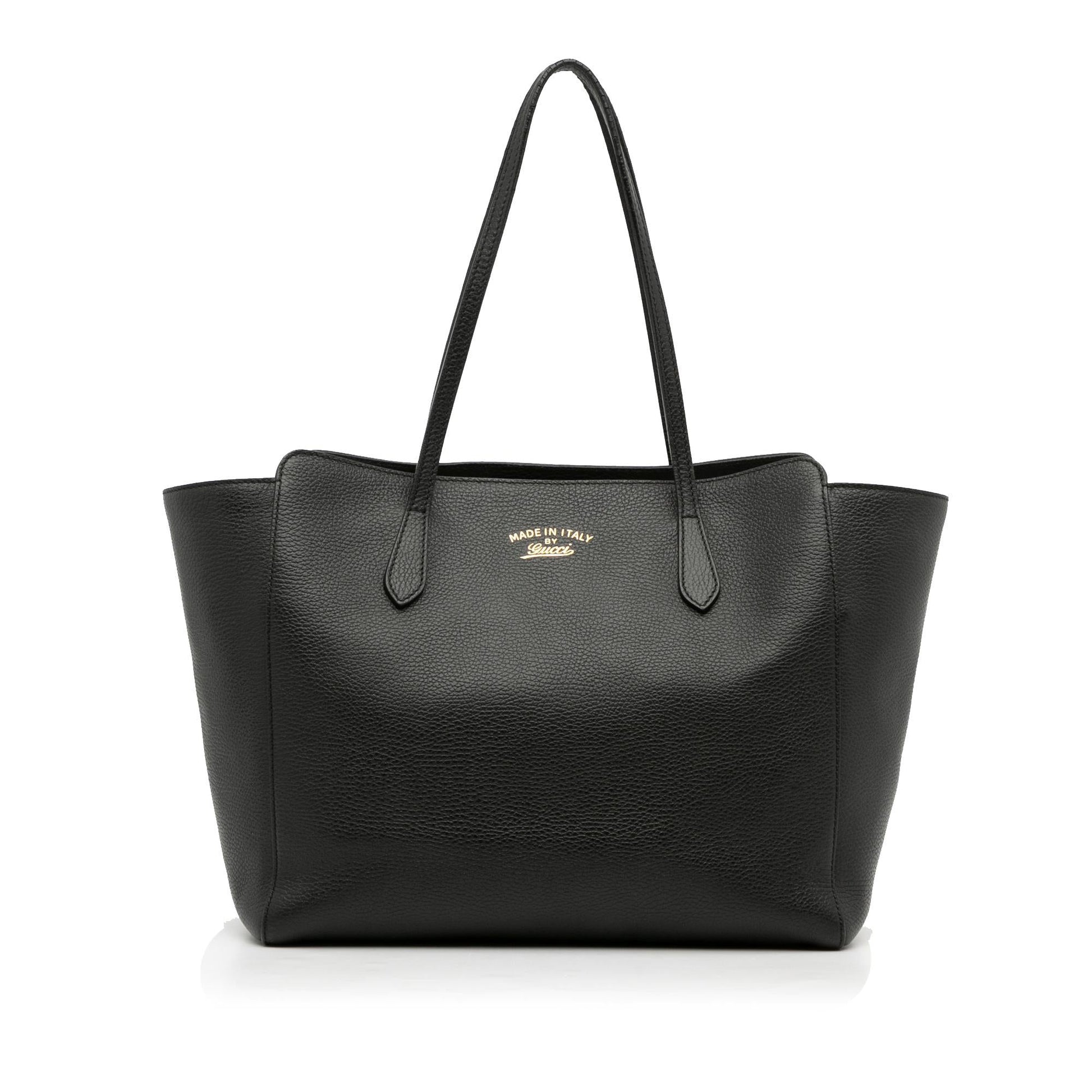 Gucci Swing SHG-S0KPsU Calf Black Medium Tote Bag