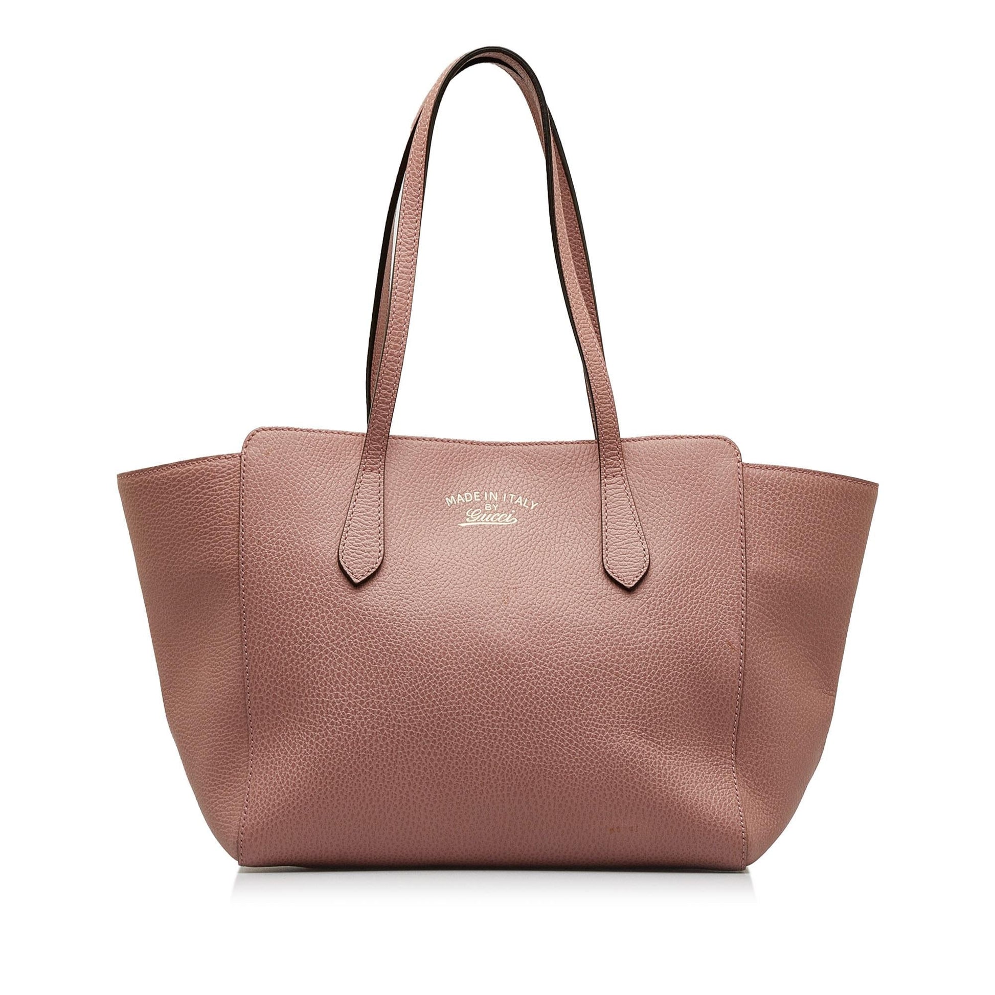 Gucci Swing Calf Pink Medium Tote Bag Shg 2Htr3A