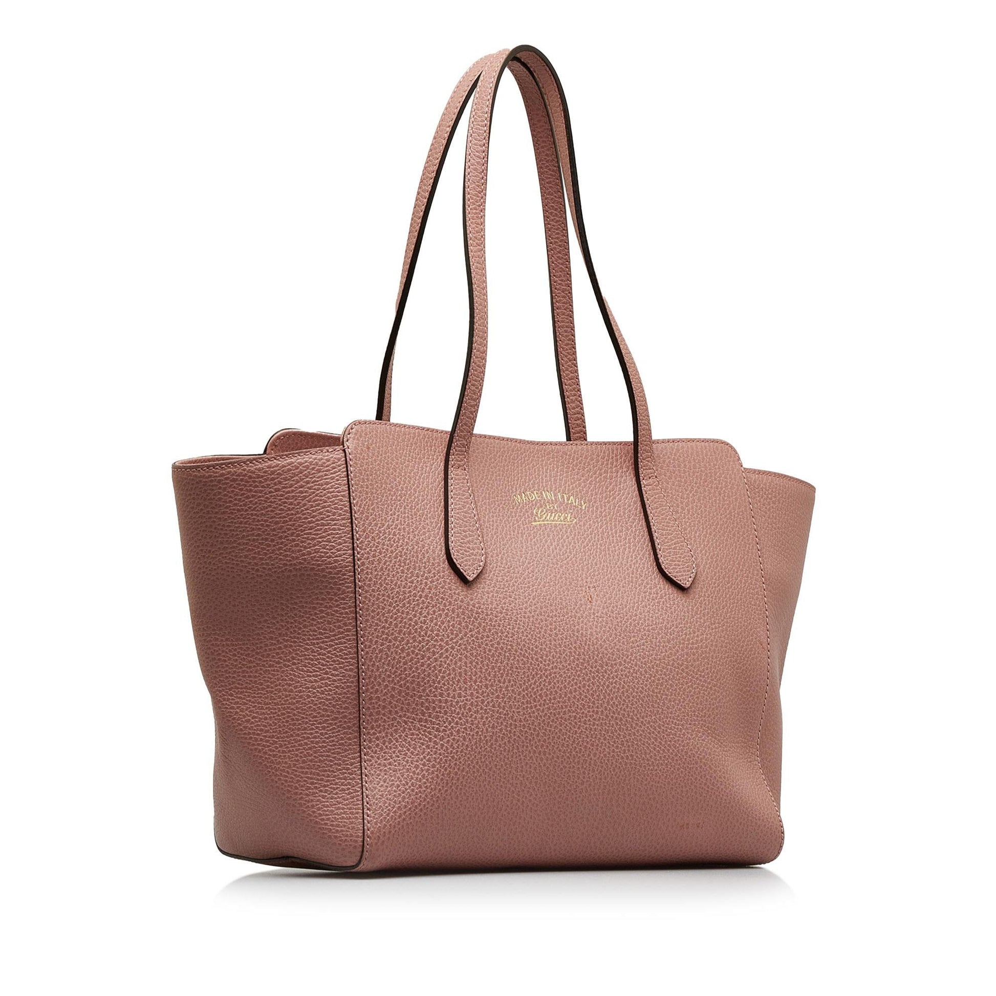 Gucci Swing Calf Pink Medium Tote Bag Shg 2Htr3A