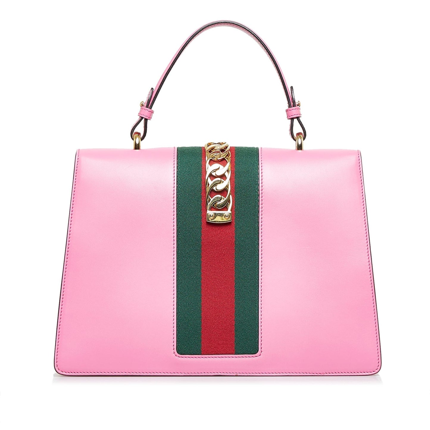 Gucci Sylvie SHG-ZwSUYi Calf Pink Medium Satchel Bag