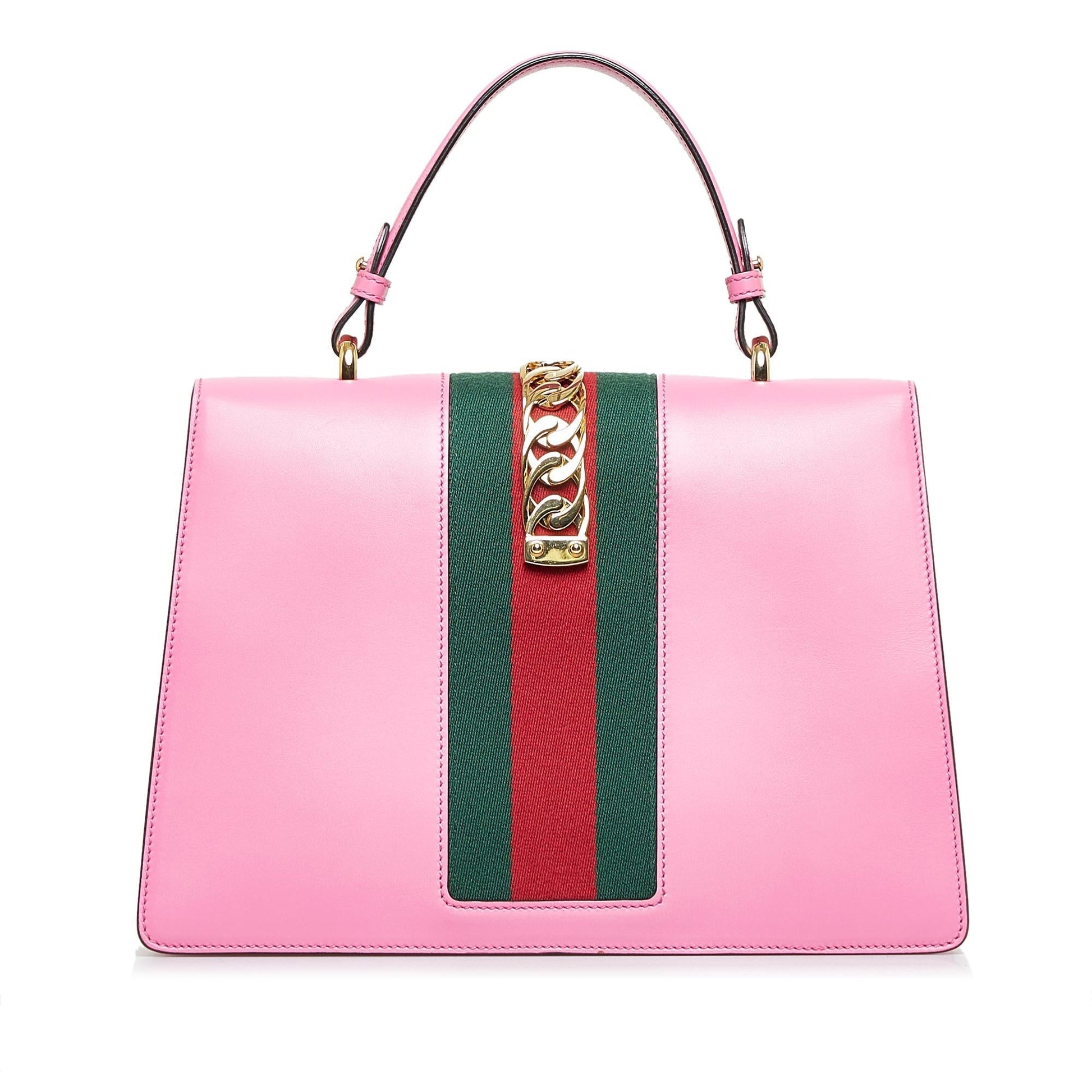 Gucci Sylvie SHG-ZwSUYi Calf Pink Medium Satchel Bag