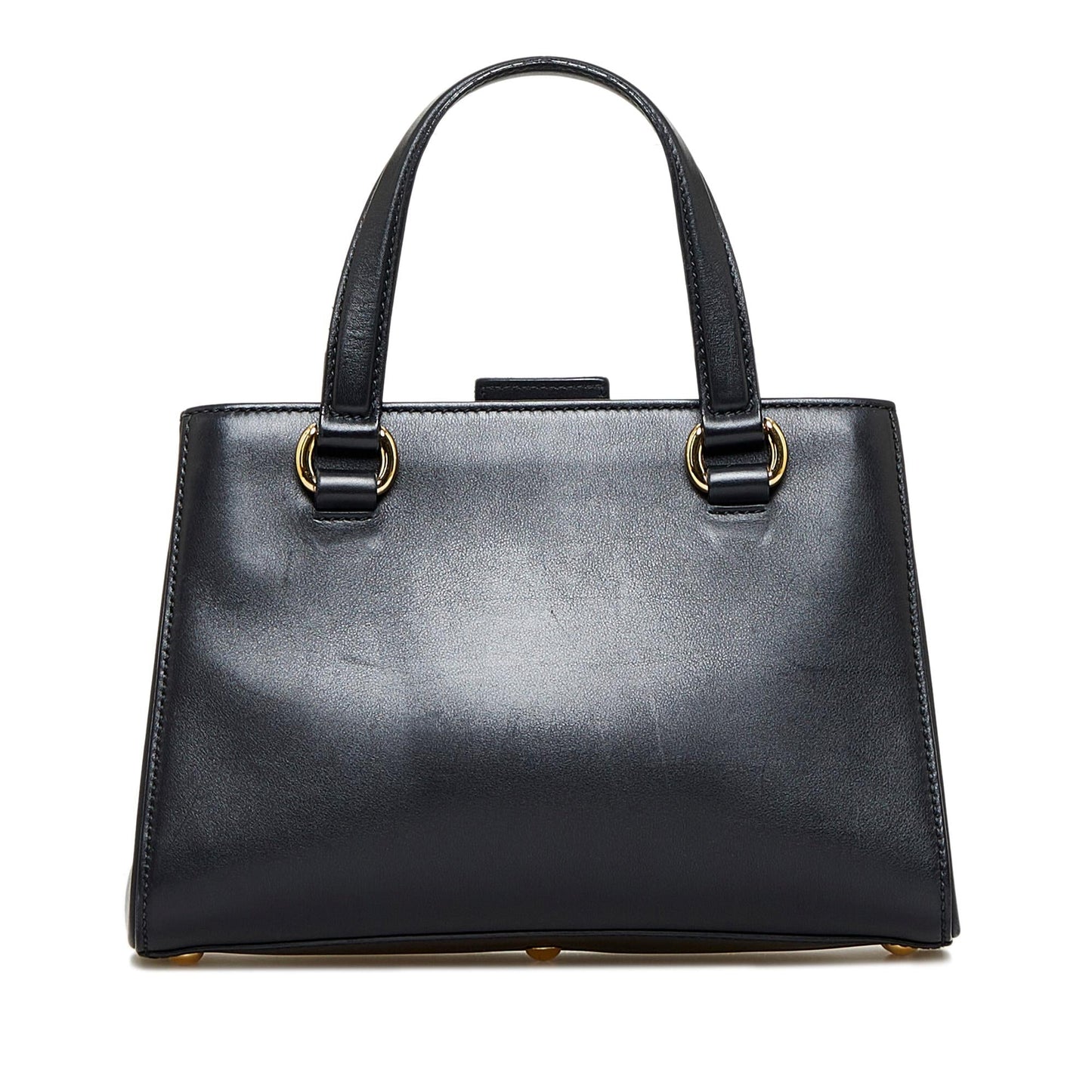 Gucci Sylvie SHG-hvyoSA Calf Black Medium Satchel Bag