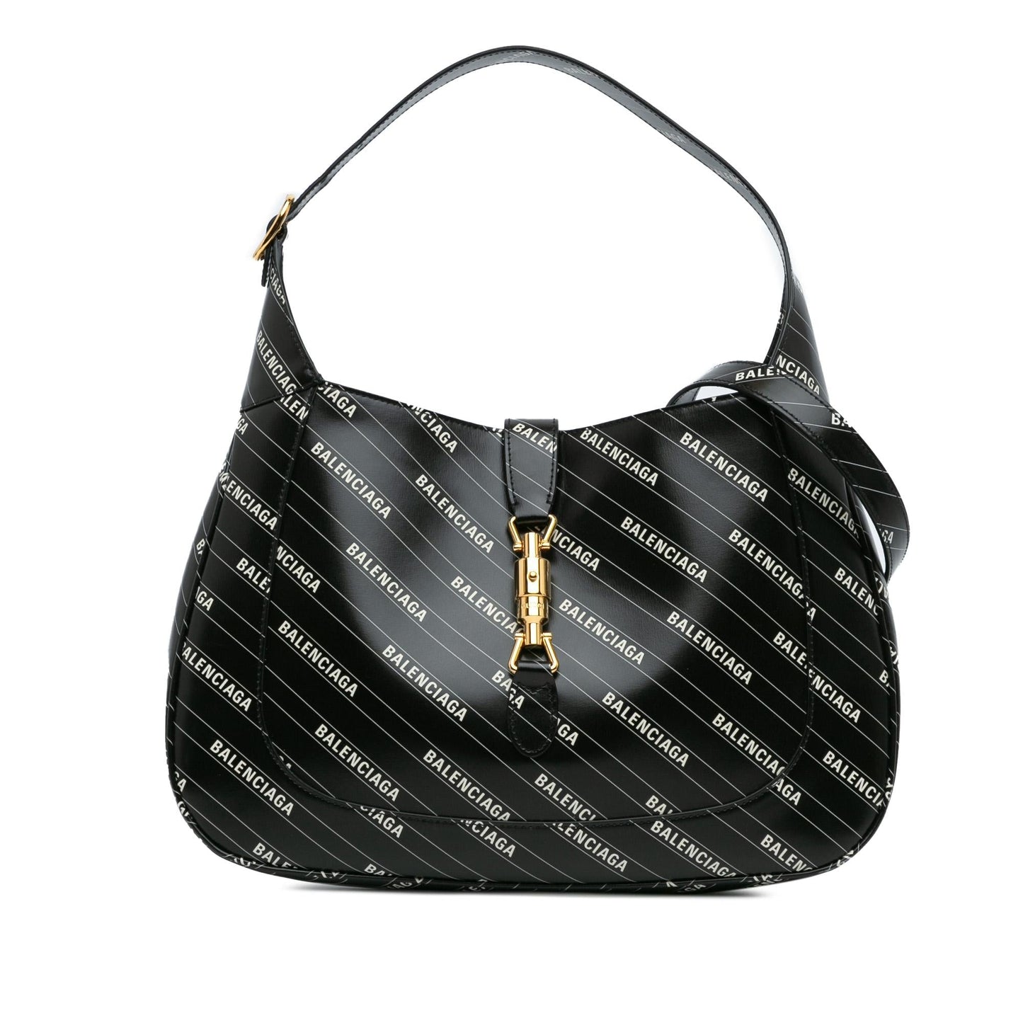 Gucci Hacker Project Jackie Leather Calf Black Medium Crossbody Bag