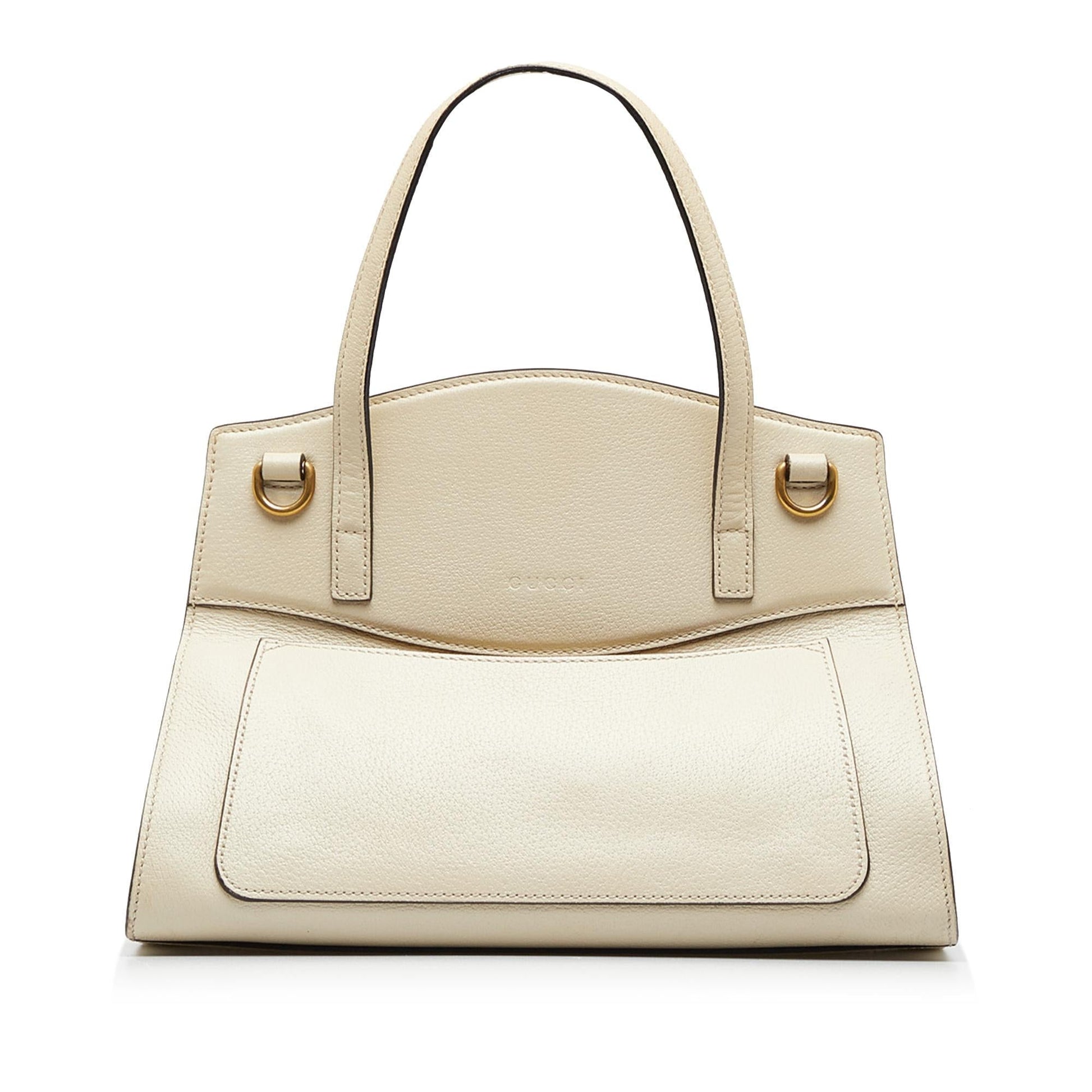 Gucci Web Linea Butterfly Totem SHG-BYS4EZ Calf White Medium Tote Bag