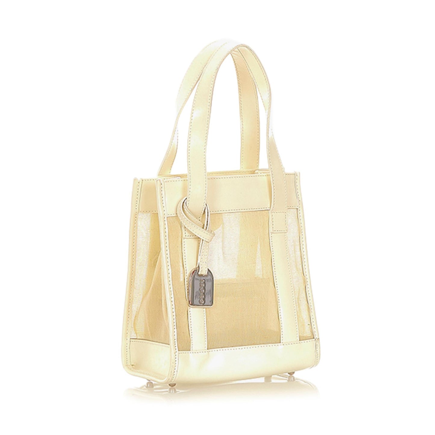 Gucci Mesh SHG Calf White Satchel Bag
