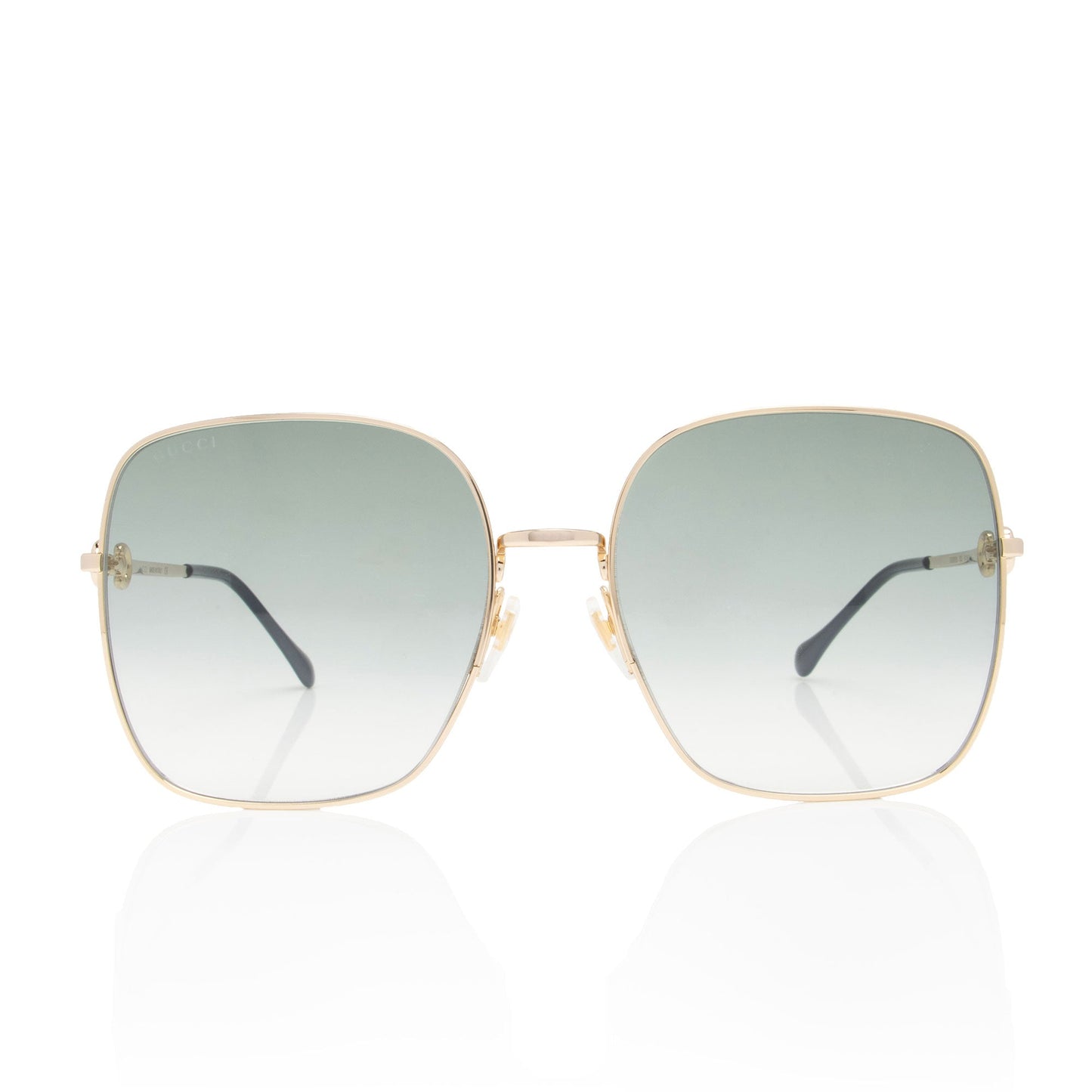 Gucci Horsebit Oversize Square Sunglasses SHF-8FFvxU Gold Accessory