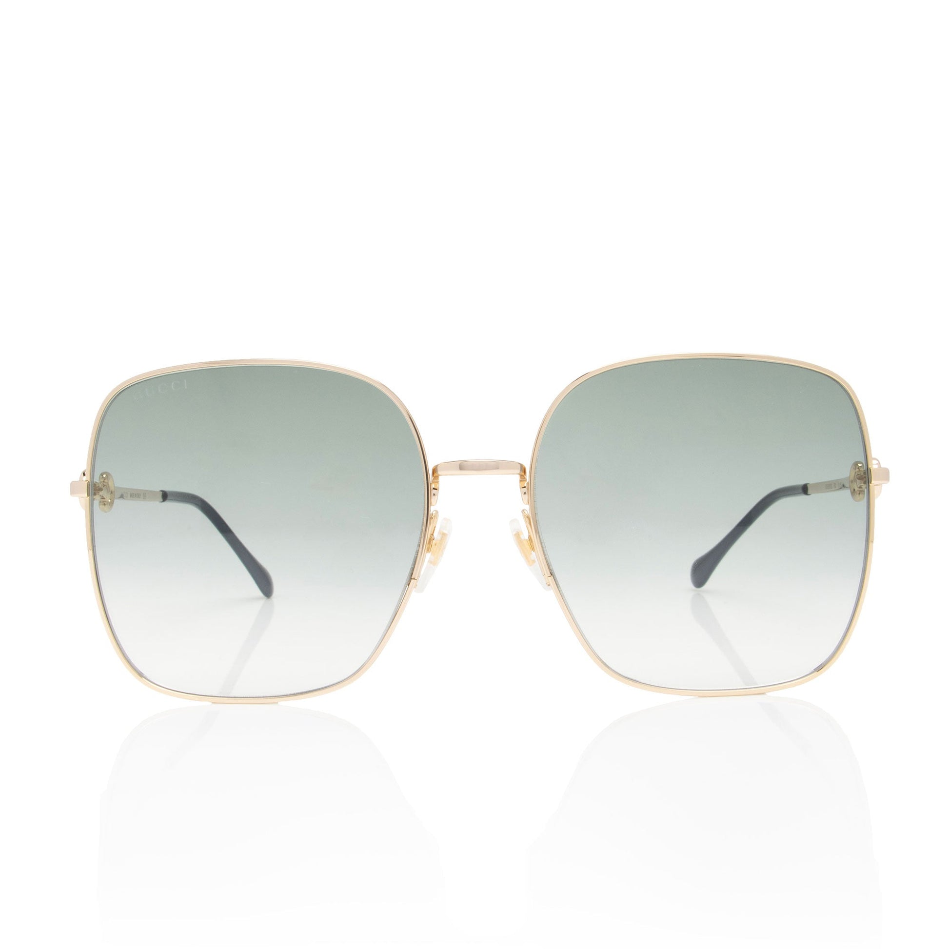 Gucci Horsebit Oversize Square Sunglasses SHF-8FFvxU Gold Accessory