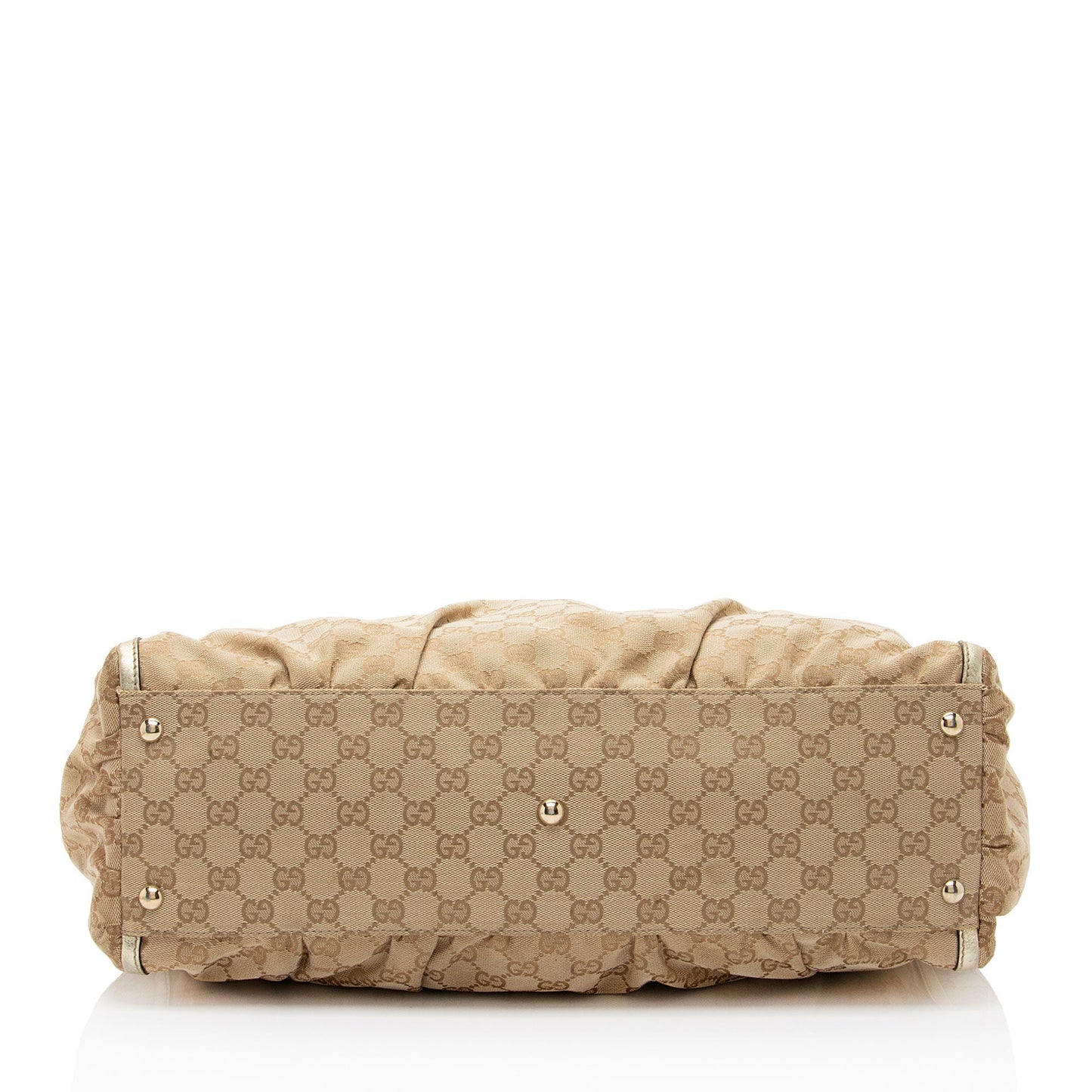Gucci Metallic Abbey Ring Tote Canvas Jewelry