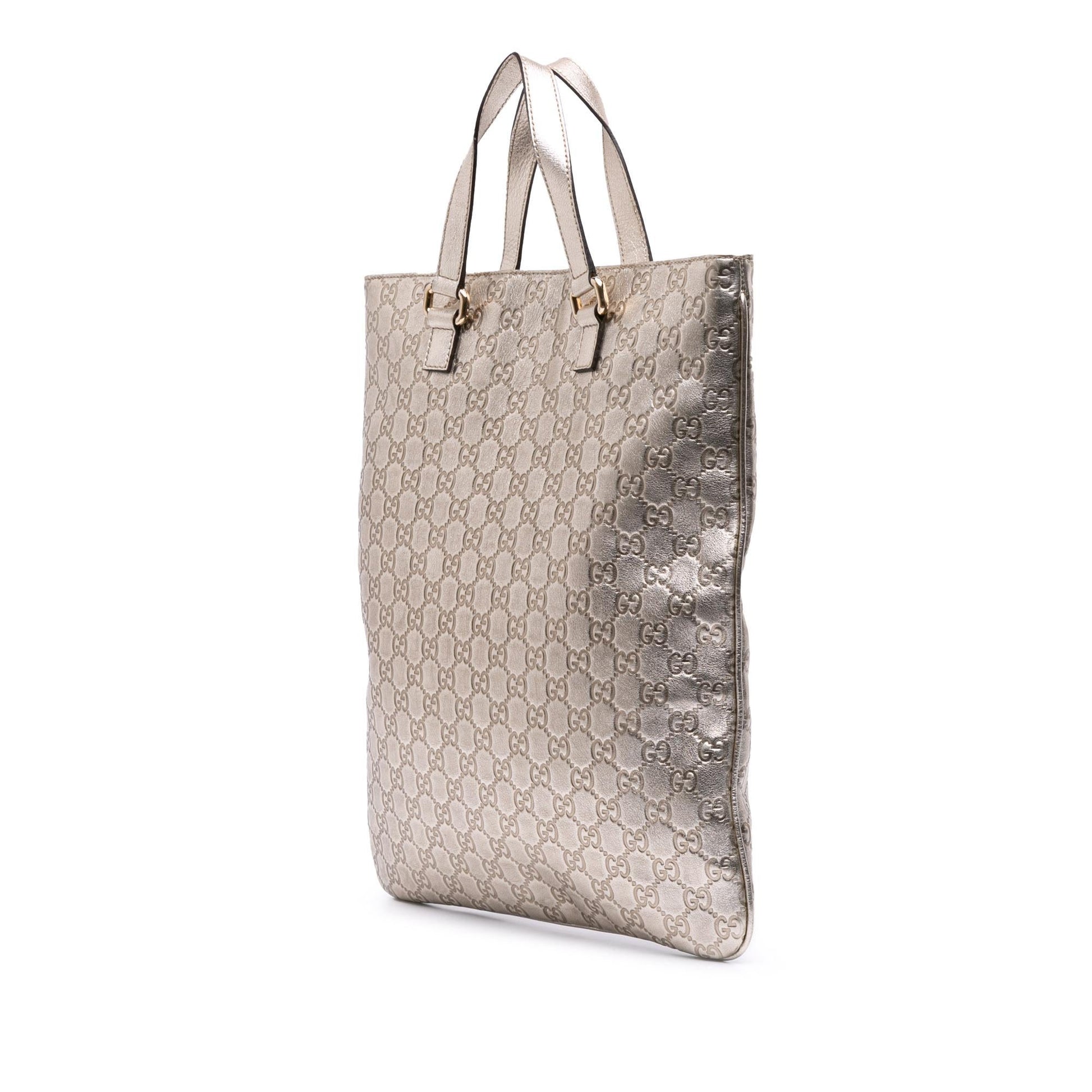 Gucci Metallic Guccissima Tote Bag