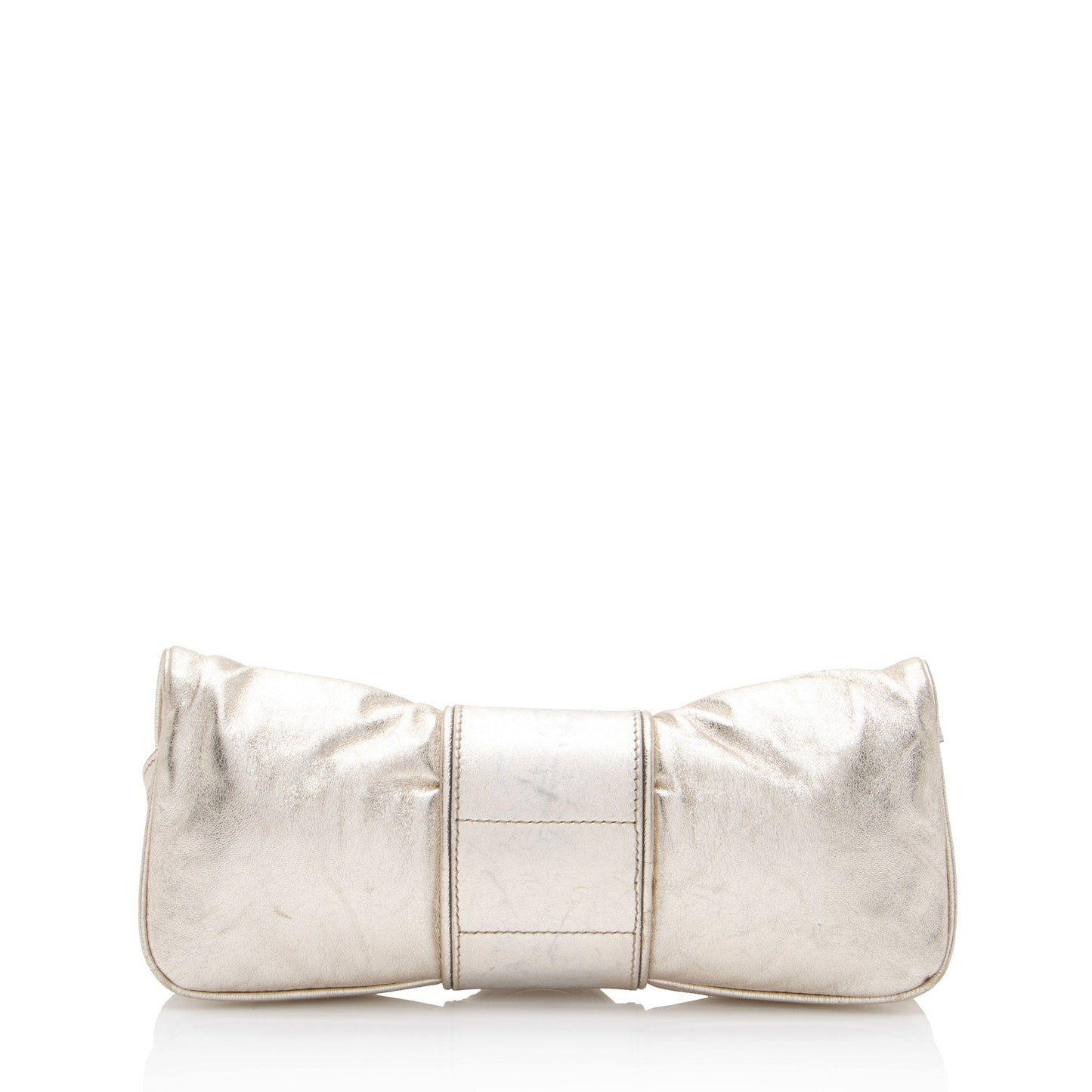 Gucci Metallic Papillon Hysteria Leather Gold Shoulder Bag