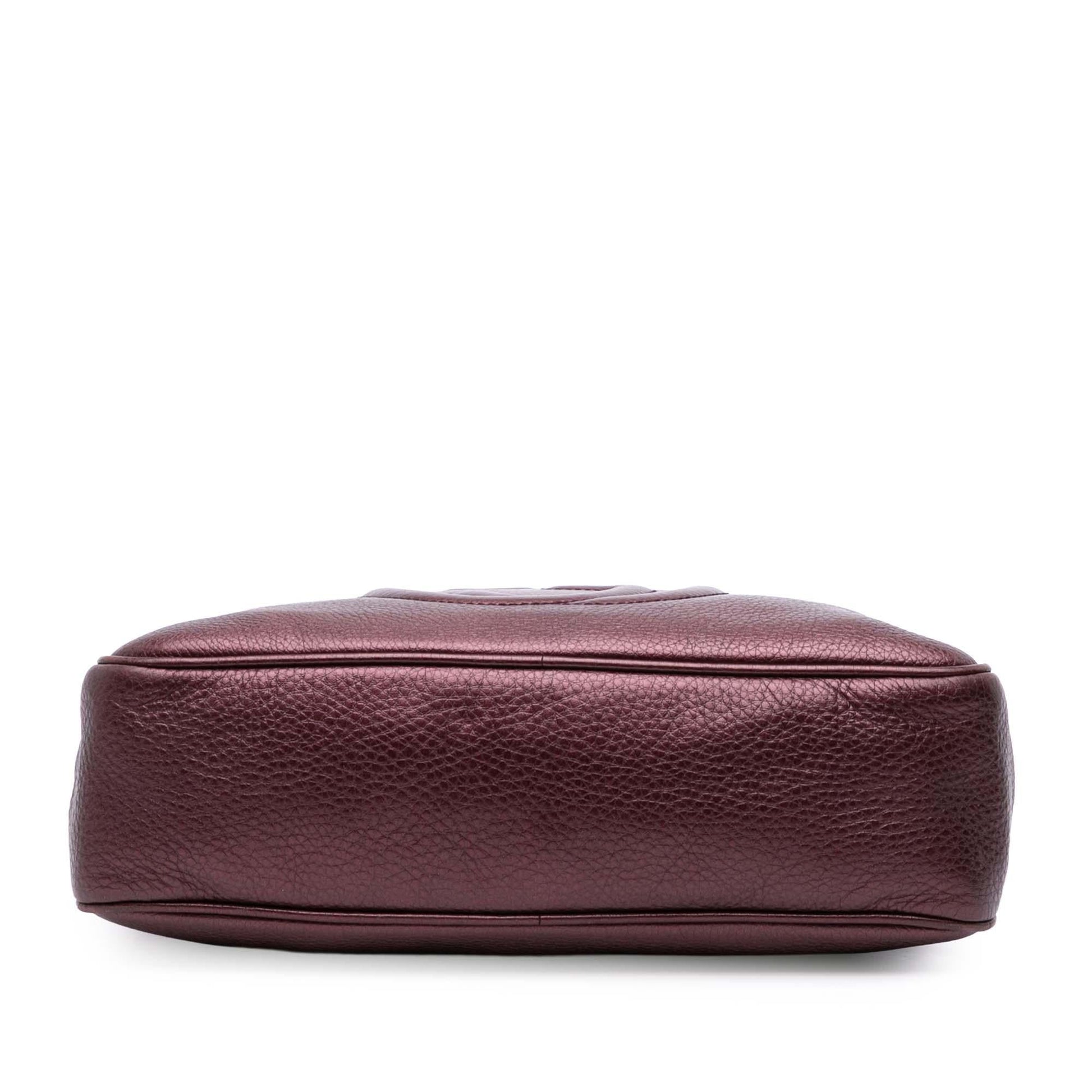 Gucci Metallic Soho Zip Leather Chain Shoulder Bag