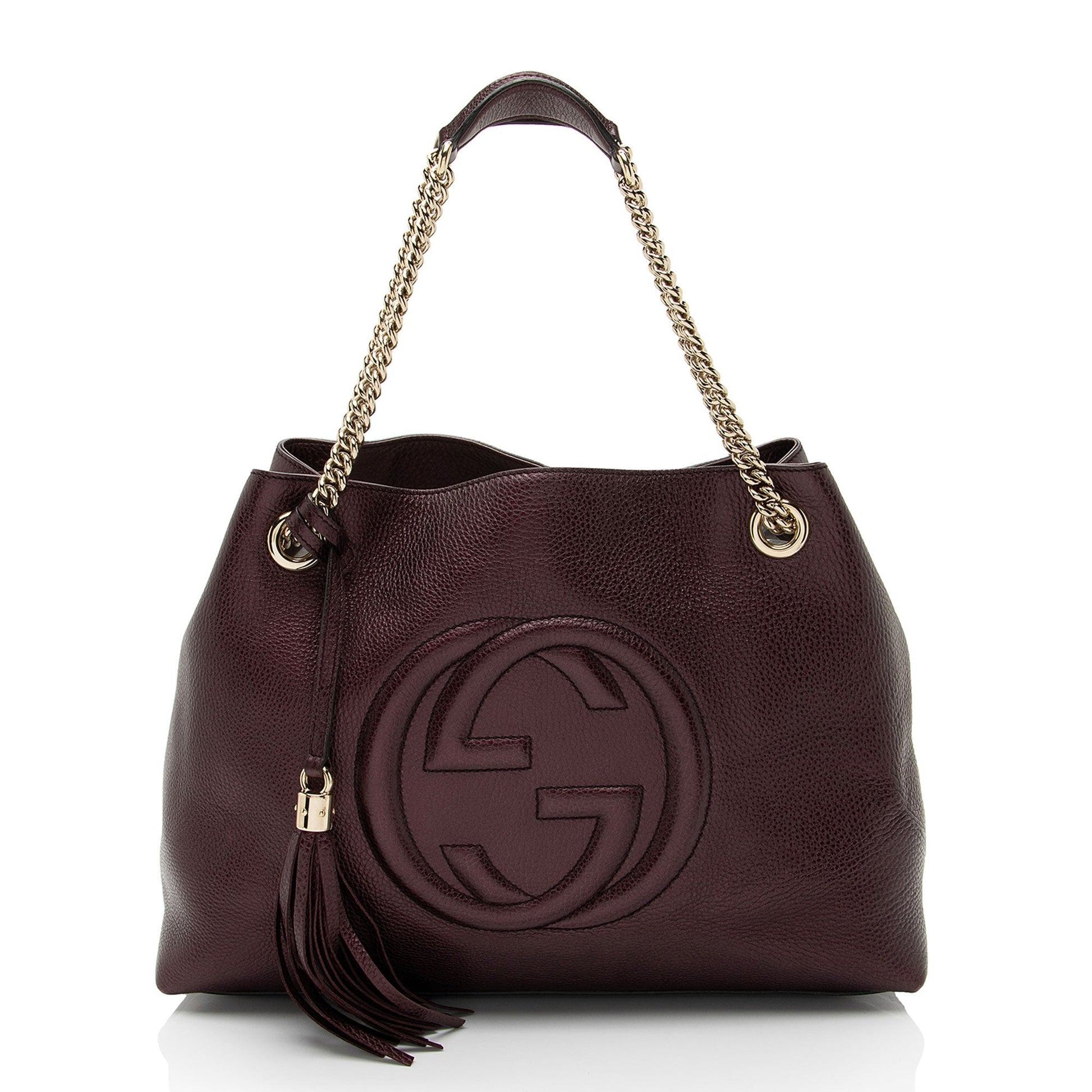 Gucci Metallic Soho Leather Medium Shoulder Bag
