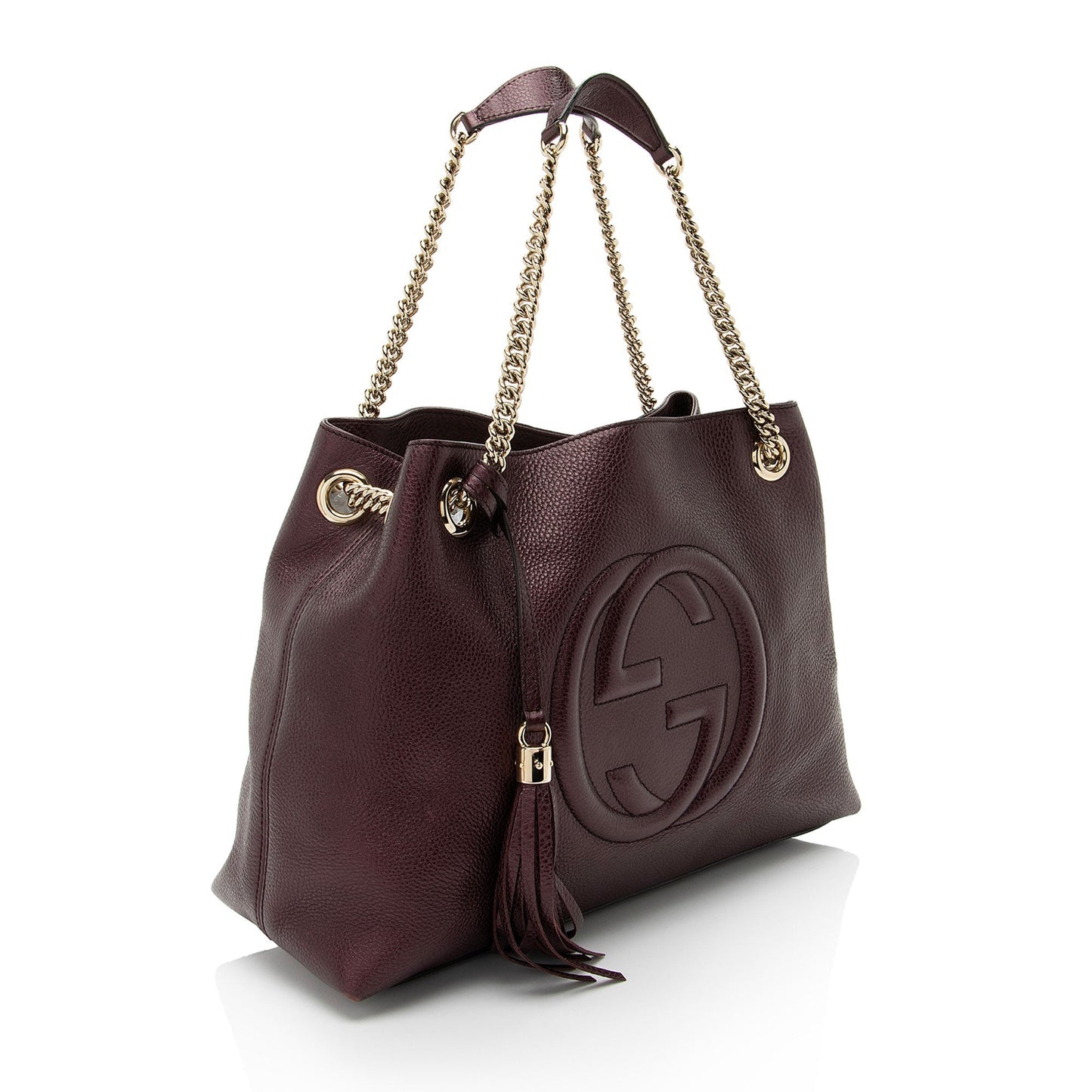 Gucci Metallic Soho Leather Medium Shoulder Bag