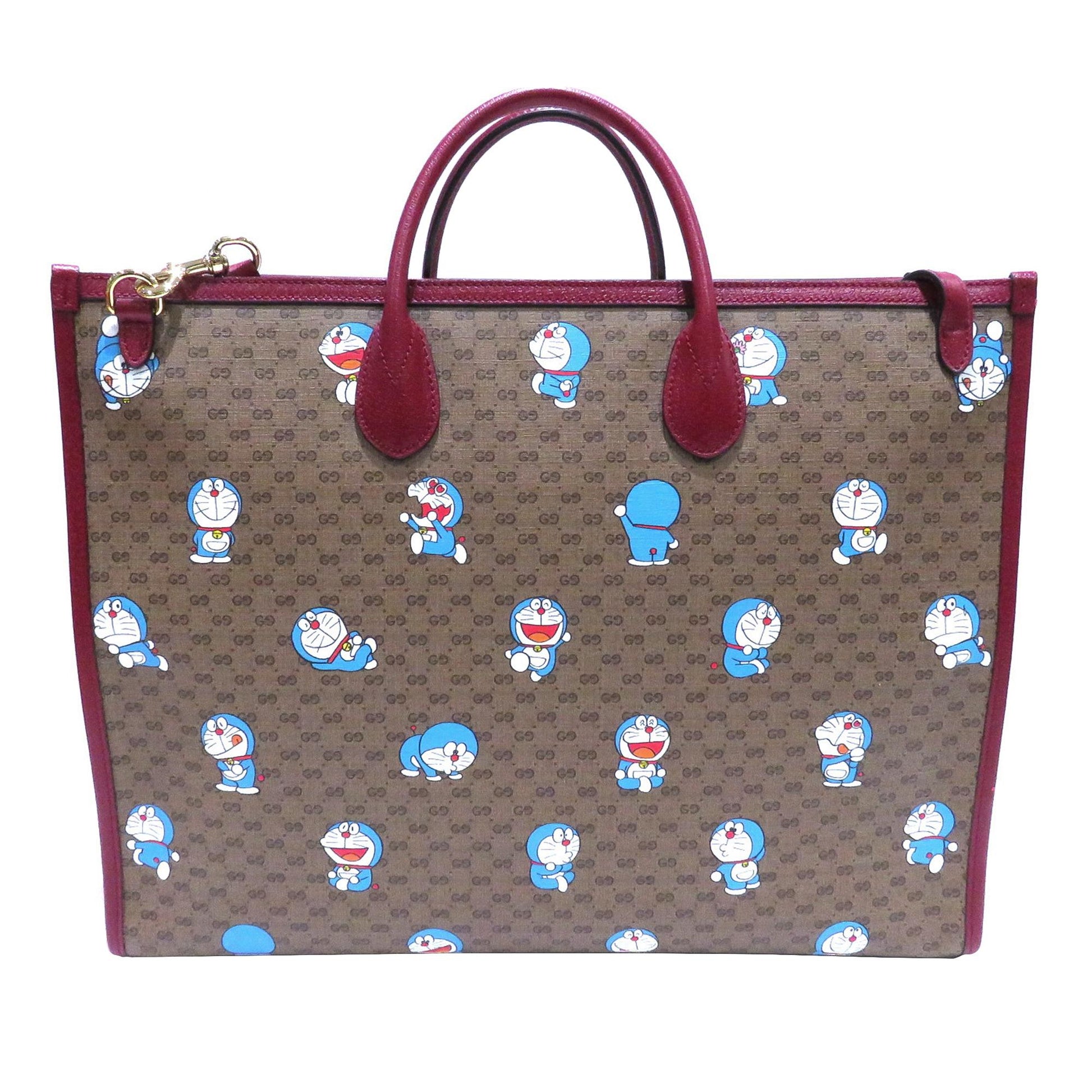 Gucci Micro GG Marmont Doraemon SHG-Rw3LK2 Canvas Brown Satchel Bag